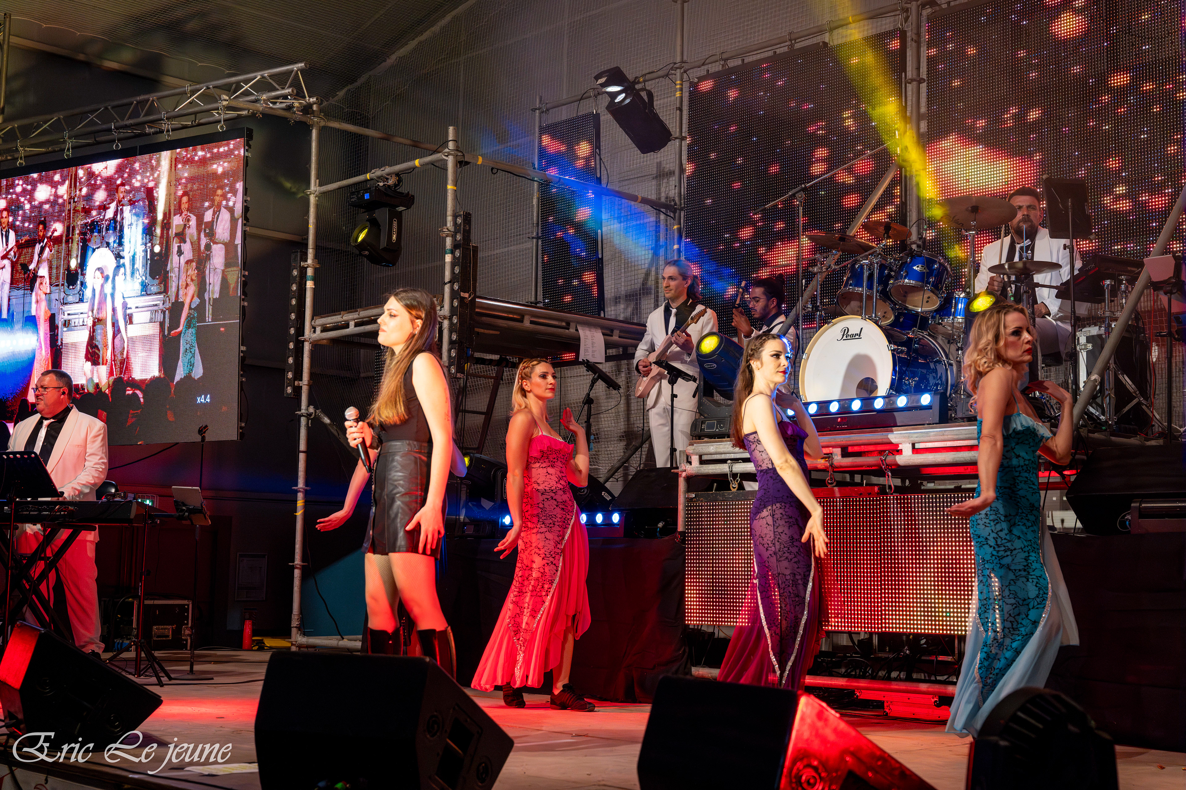 Séance photo d'un orchestre