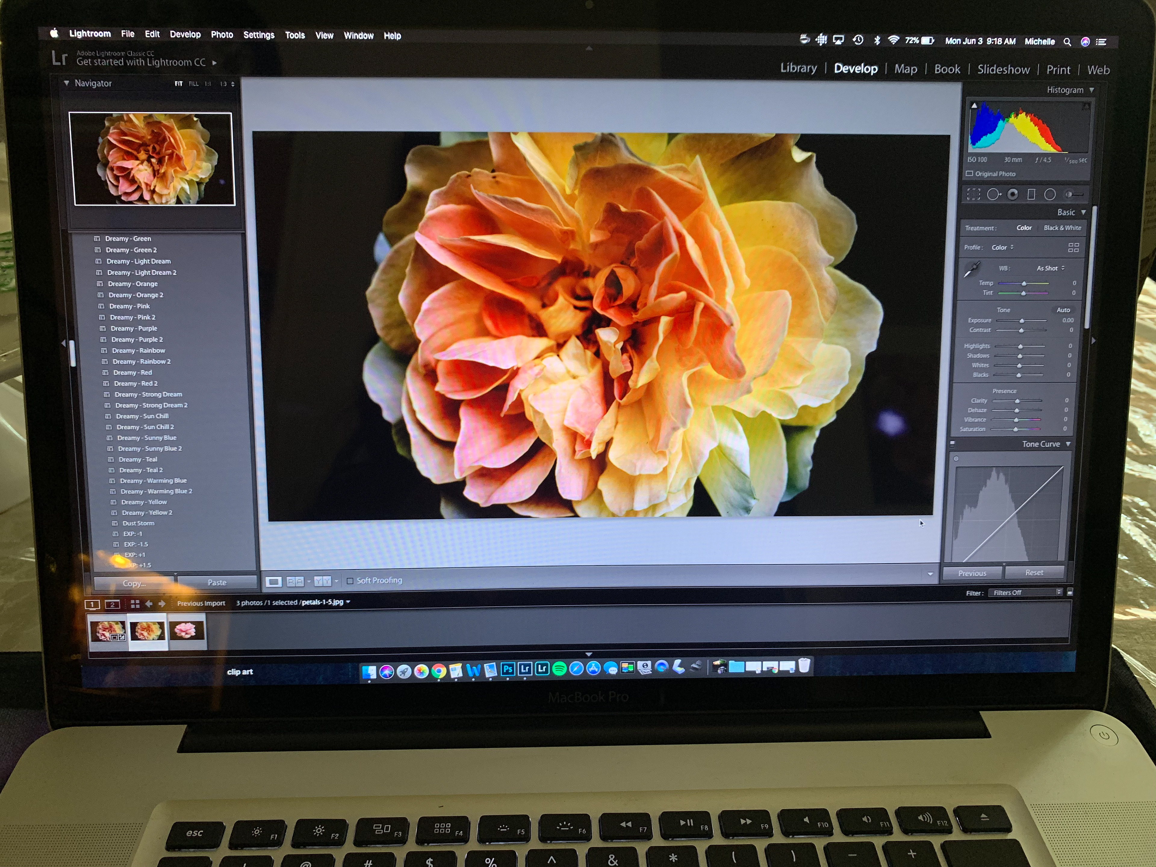 Editing in Lightroom