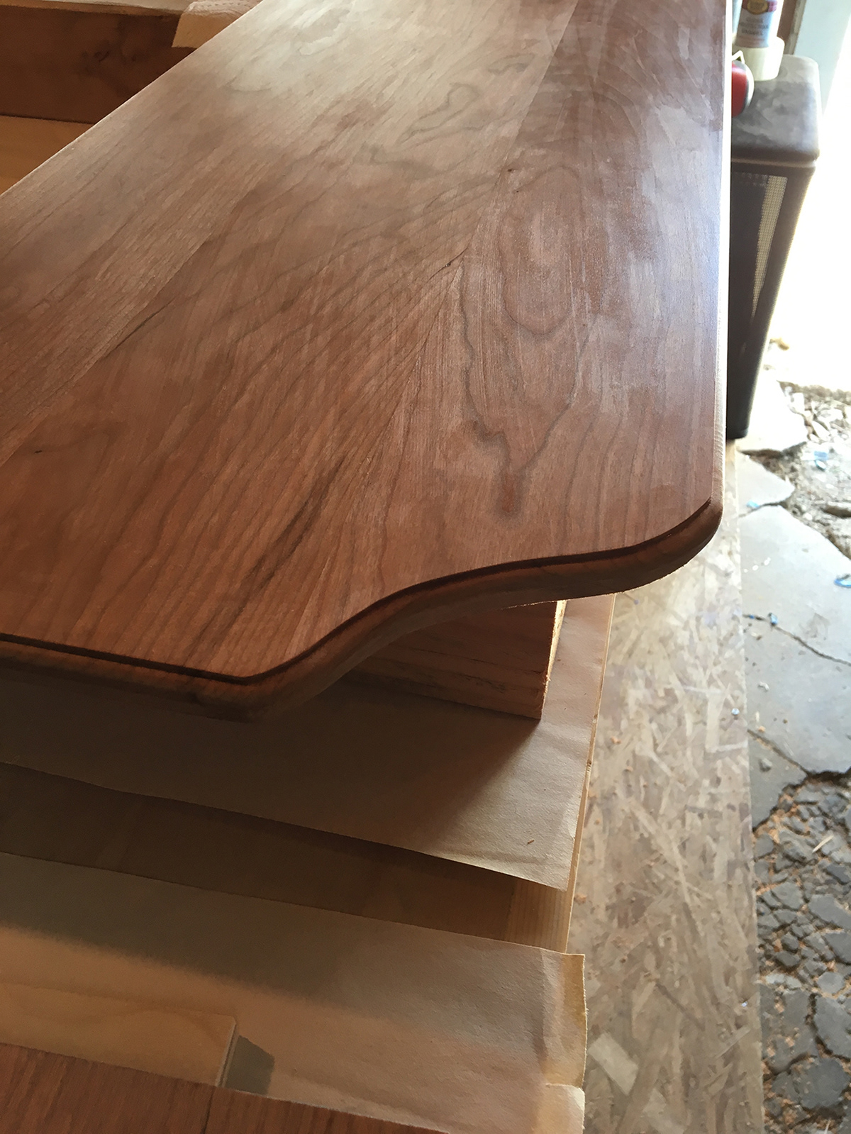 Hall tree close-up view