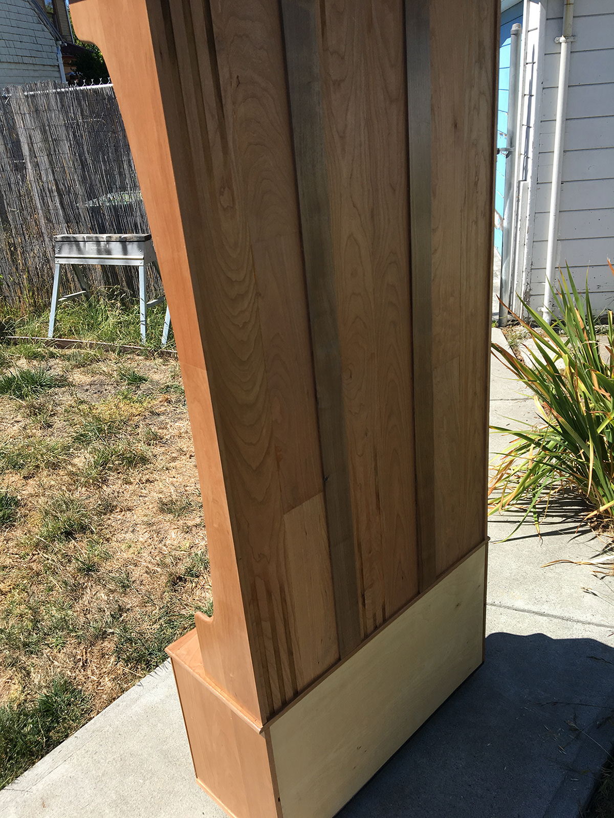 Made from reclaimed flooring