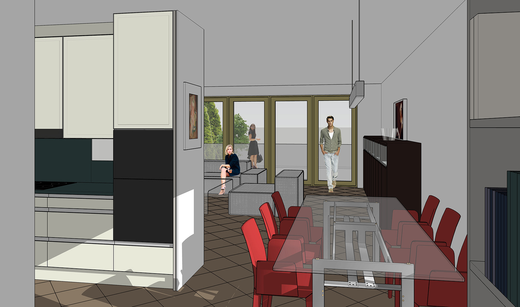 Interiér bytu, Stupava