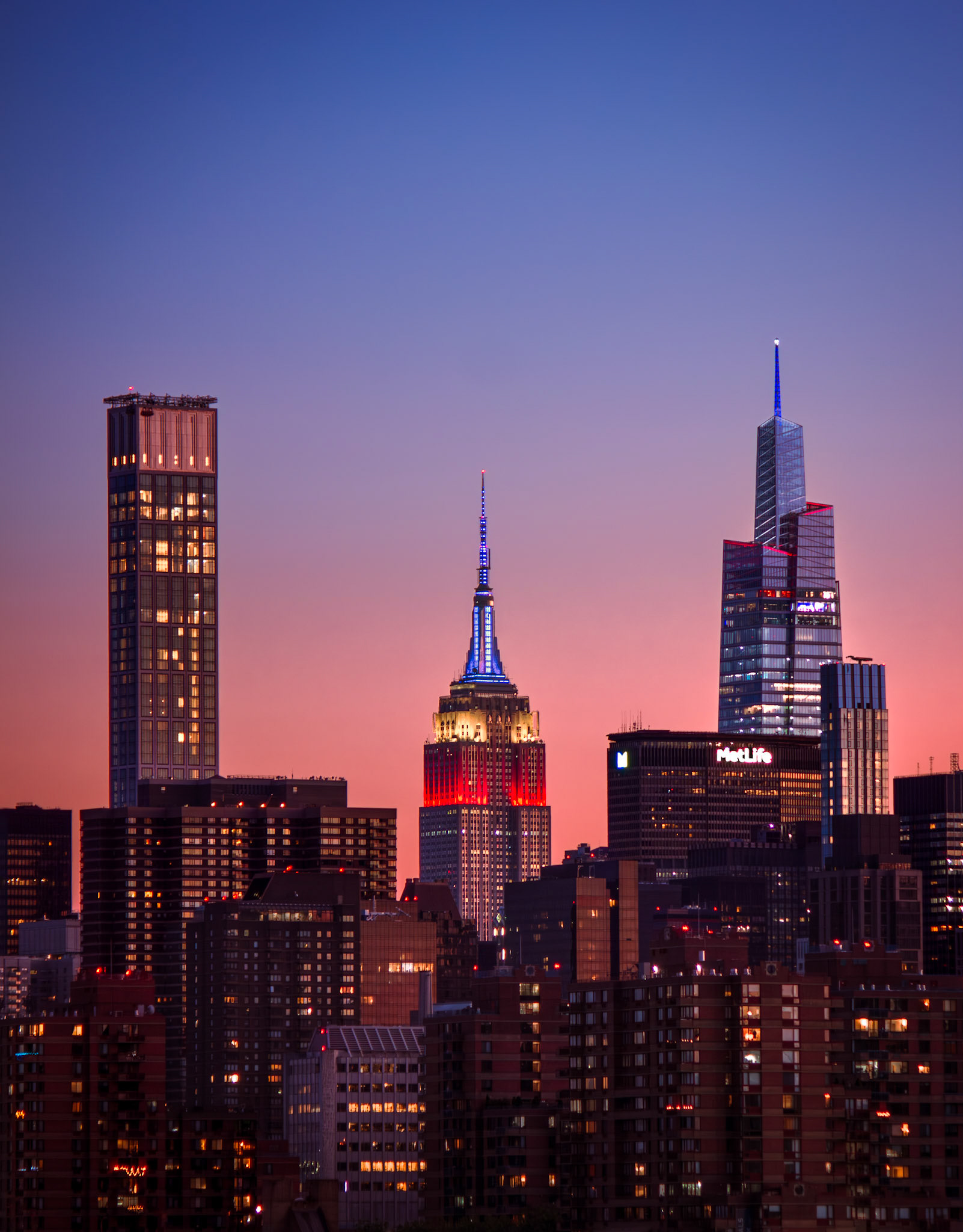 Red, White & blue beats . NYC landmarks on 4th of July.