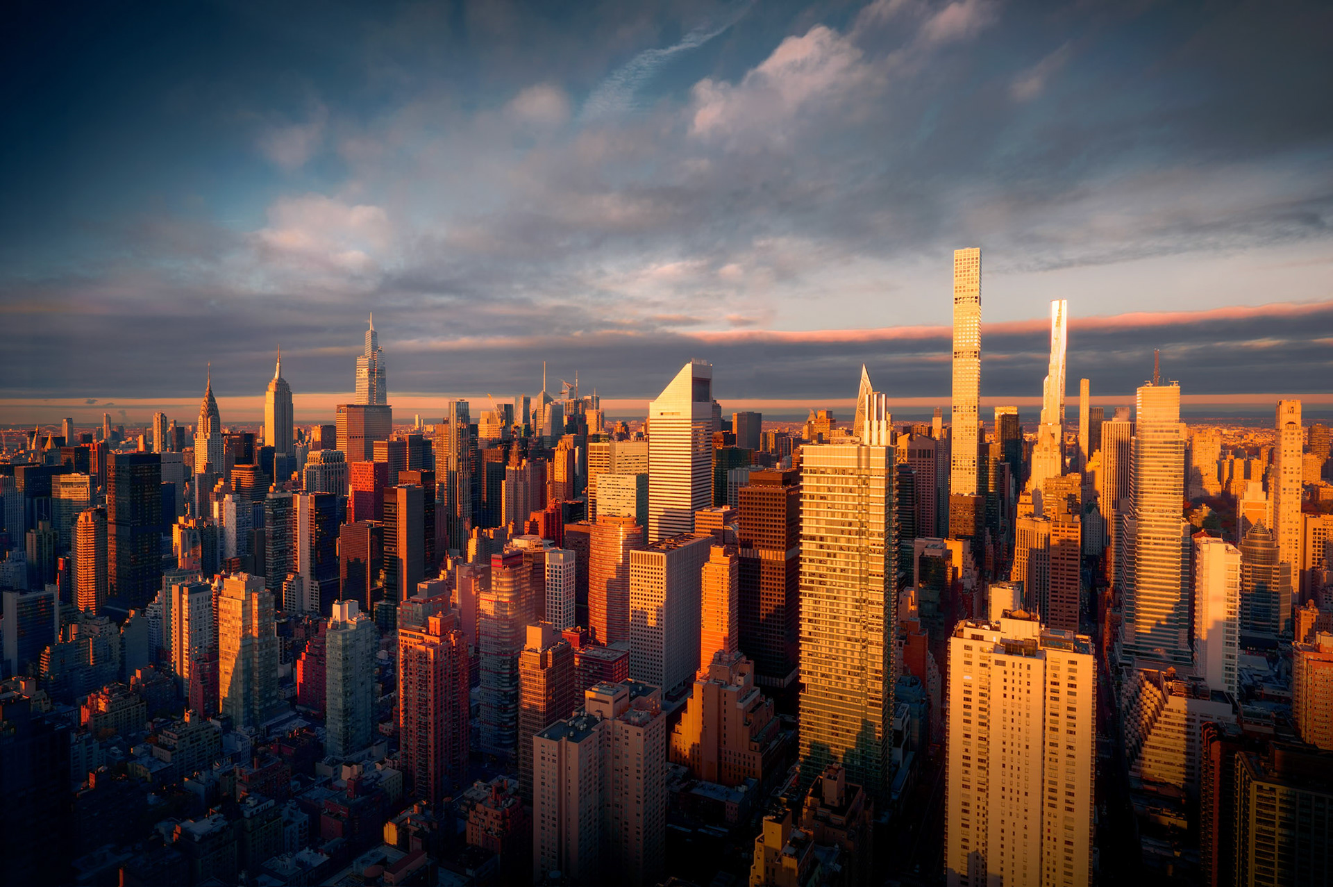 Panoramic view over midtown from Sutton tower