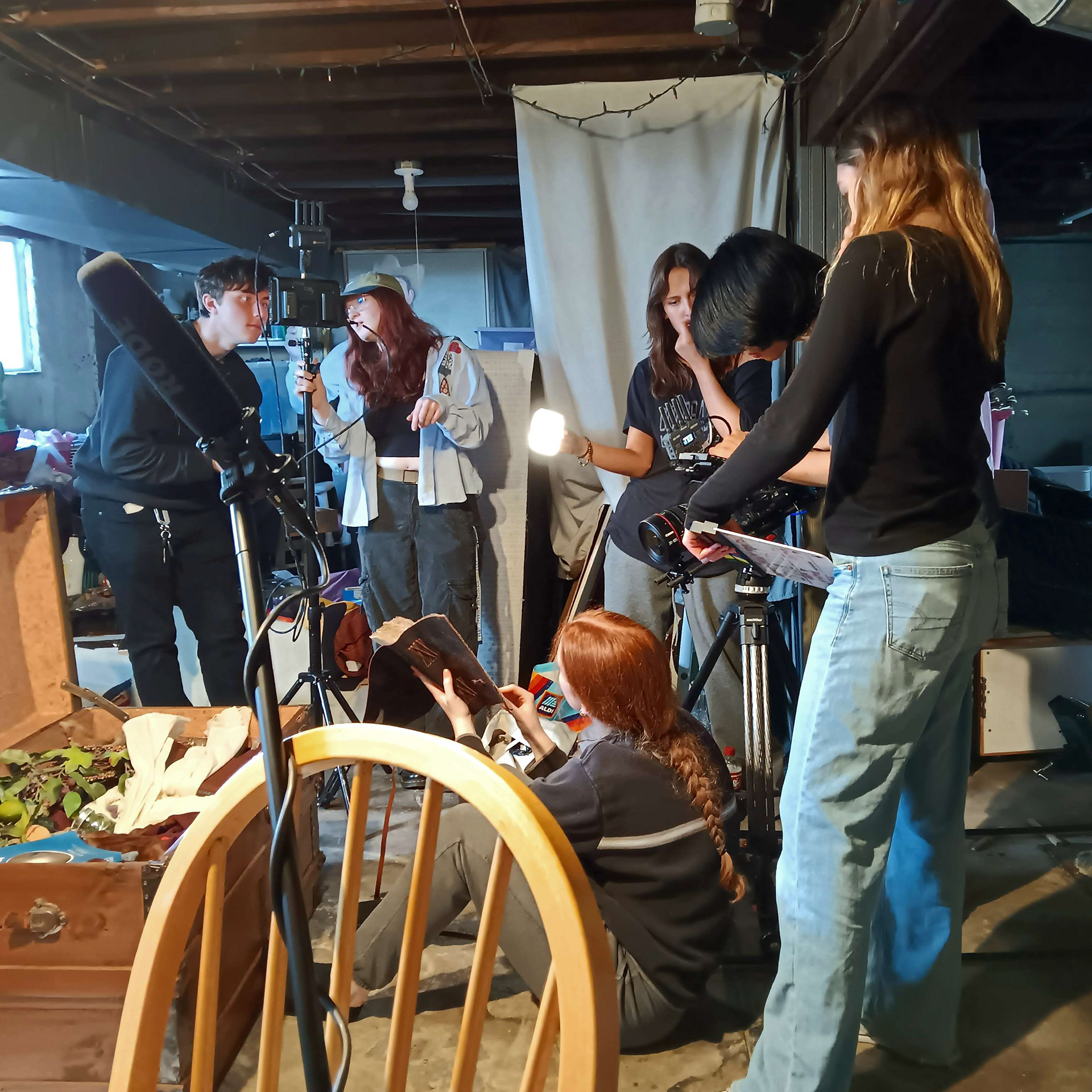 Taken on the set of "Broken Spirits" (dir. Molly Mitchell)