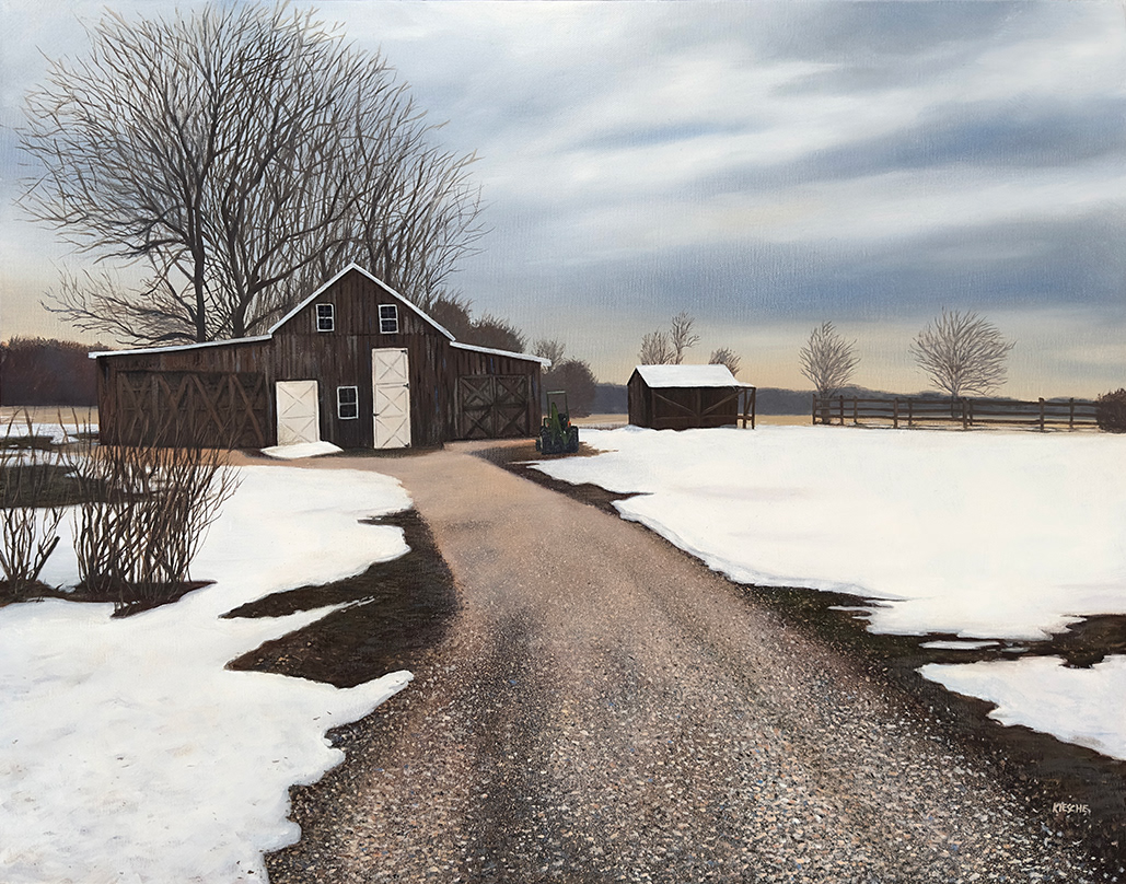 The Road Back, 22"x28" oil on canvas. Original available.