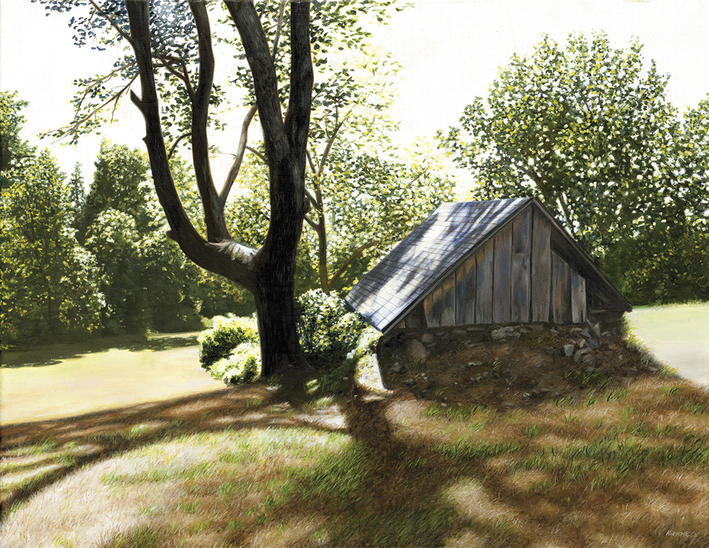 Summer Shed, 22"x28”, Oil on canvas. Original and reproductions available.