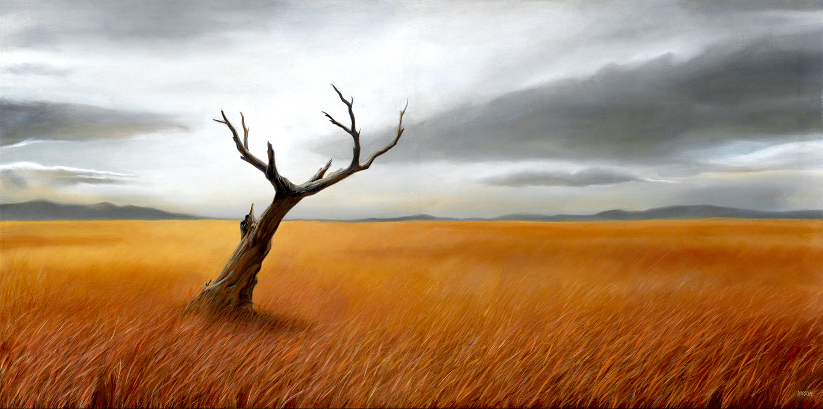 Isolation, 24"x48”, Oil on canvas. Original and reproductions available.