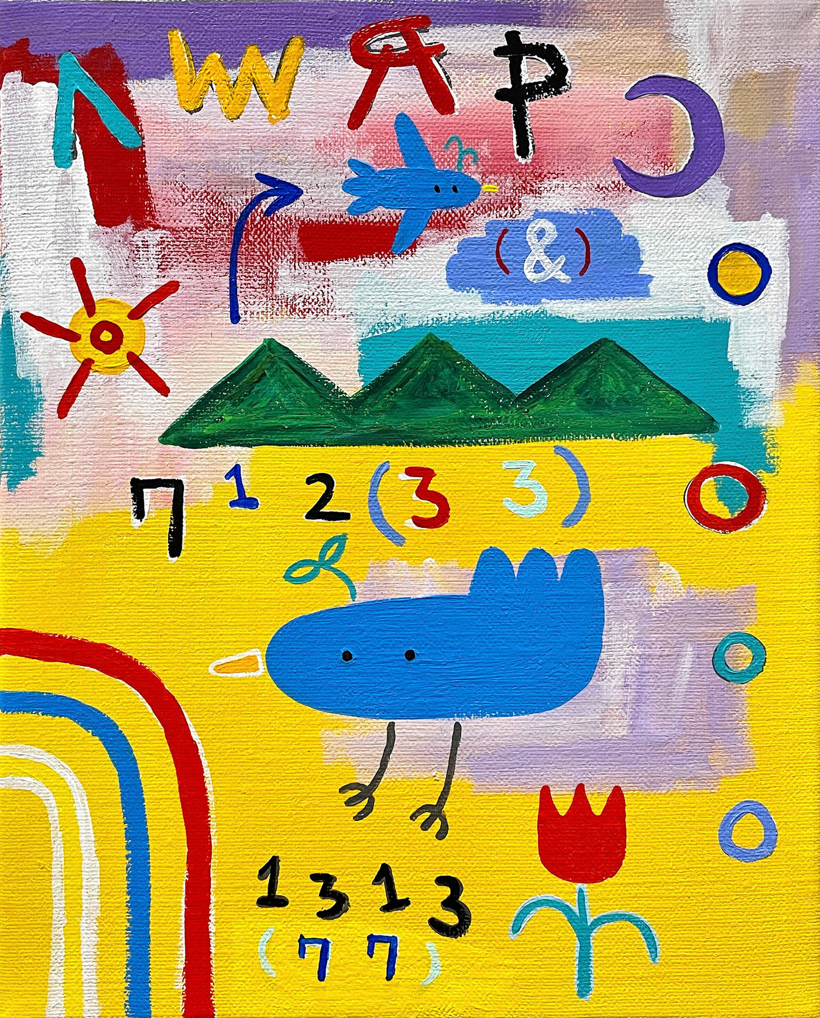 [무지개울] 27.3 x 22.0 cm (3F) Acrylic on canvas 2022