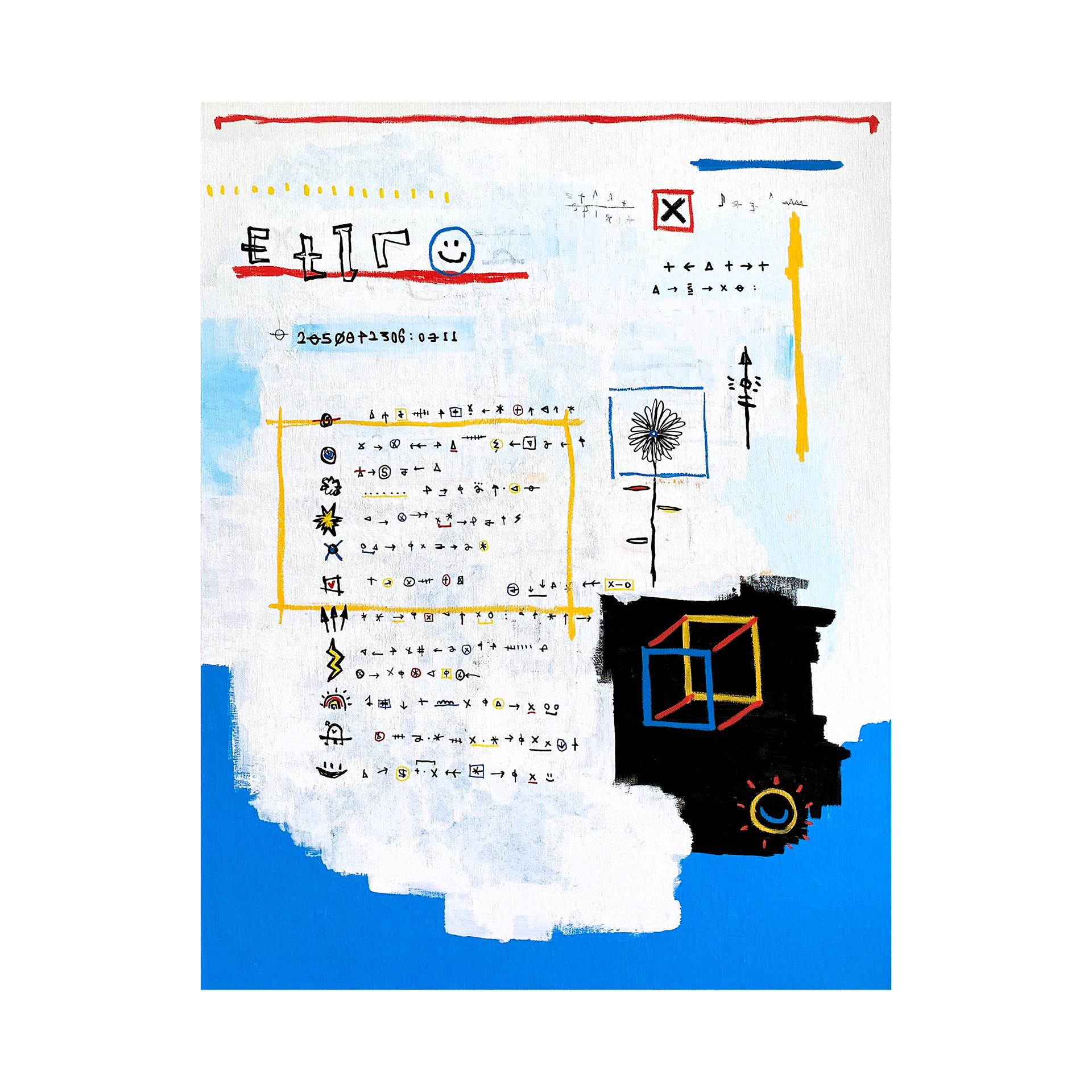 ETLR - ALWAYS RIOPIA — Acrylic, Oil, Paint on canvas. 117 x 91 cm. 2020.