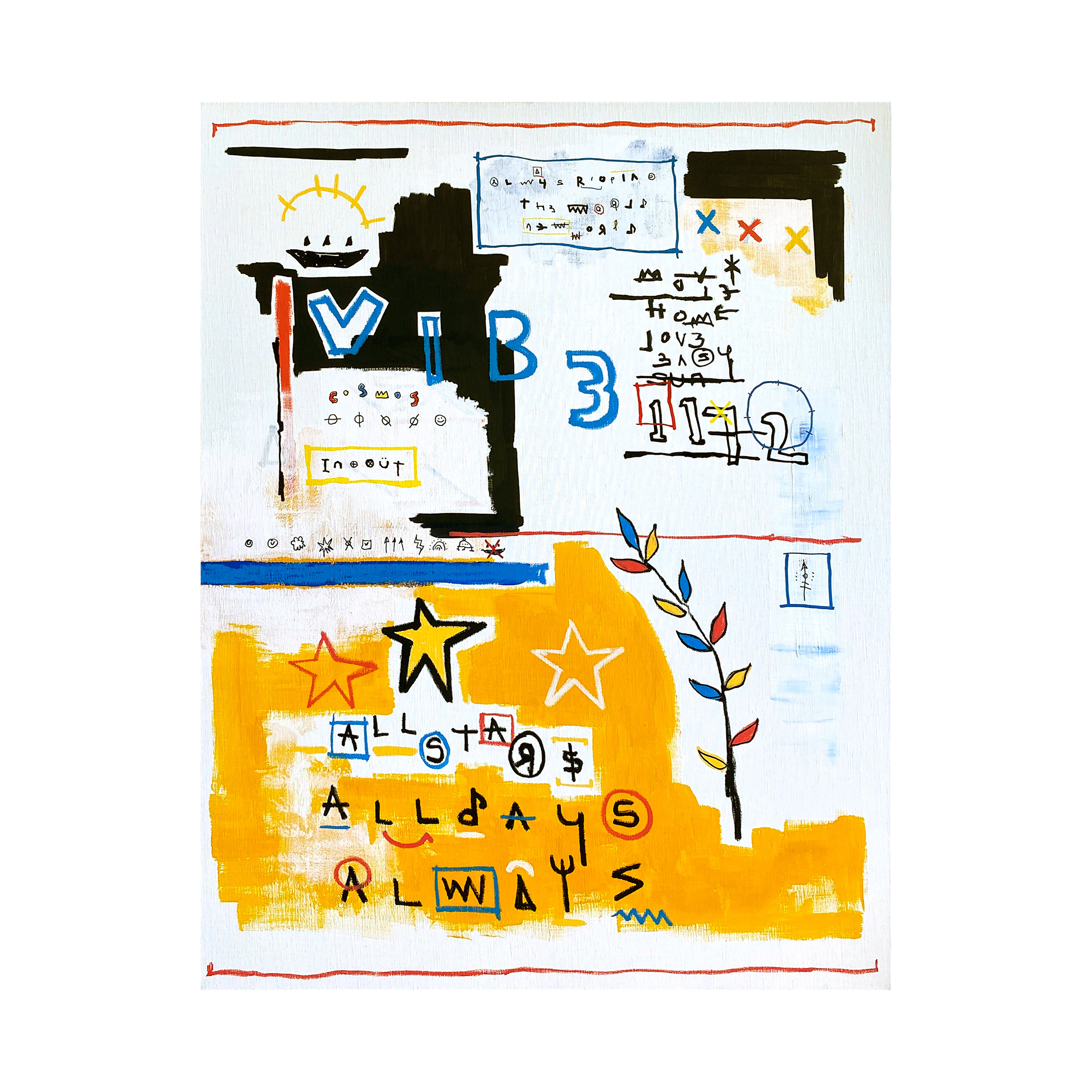 ALL STARS - ALWAYS RIOPIA — Acrylic, Oil, Paint on canvas. 117 x 91 cm. 2020.