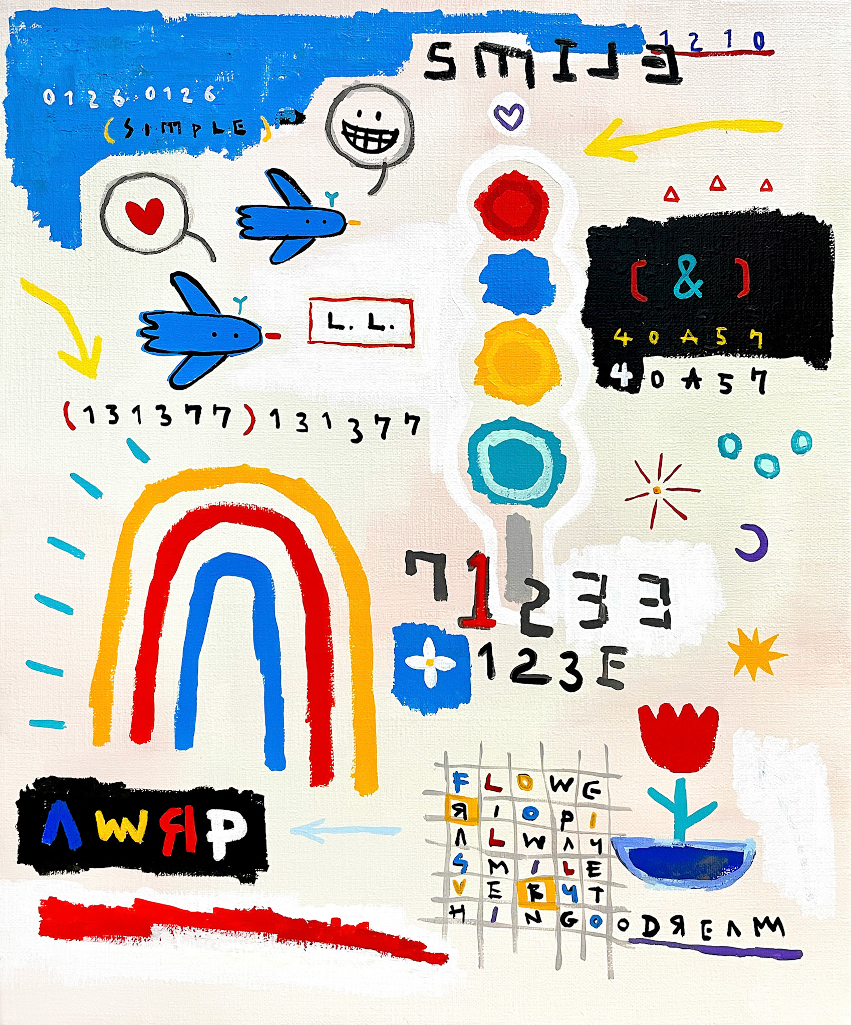 [RIO-MAS TREE 3] 45.5 x 37.9 cm (8F) Acrylic on canvas 2022