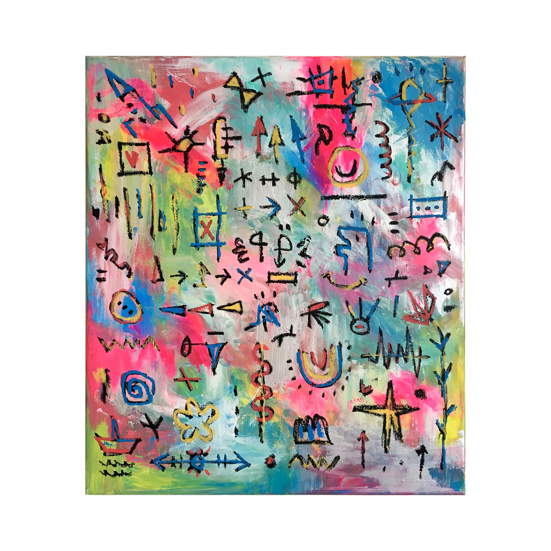 JAZZ PICNIC - ALWAYS RIOPIA — Acrylic, Paint on canvas. 53 x 46 cm. 2019.