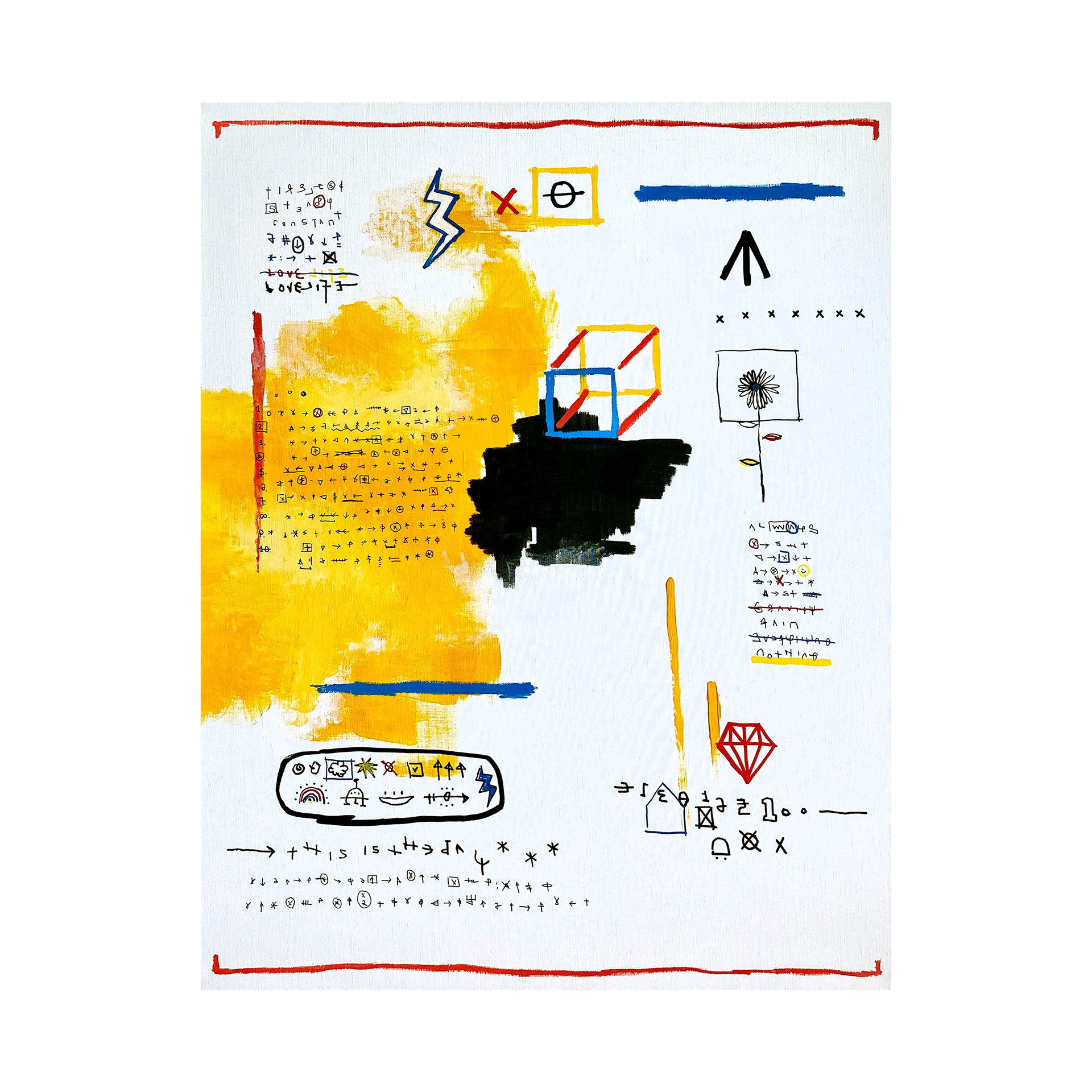 THIS IS THE DAY - ALWAYS RIOPIA — Acrylic, Oil, Paint on canvas. 117 x 91 cm. 2020.