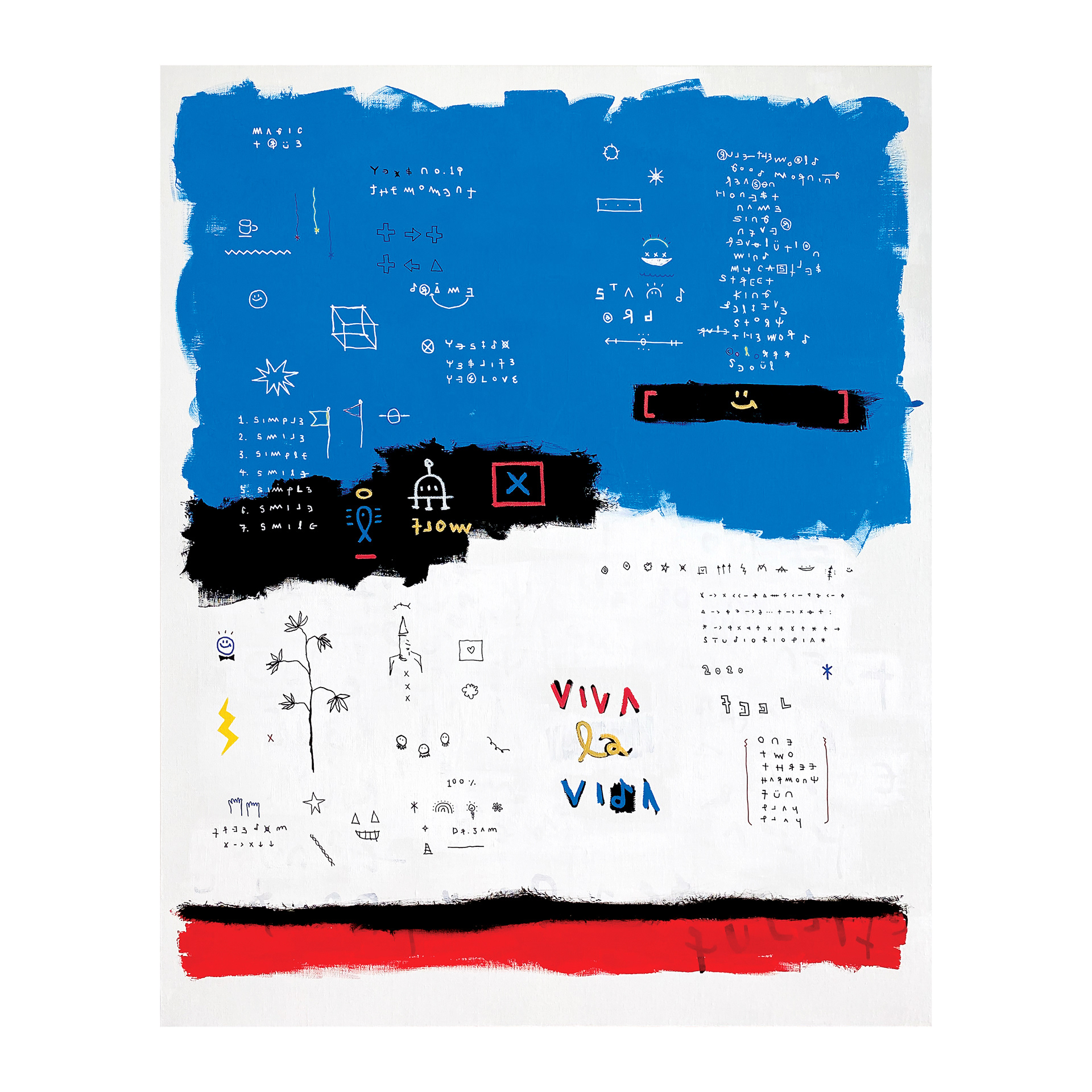 VIVA LA VIDA - ALWAYS RIOPIA — Acrylic, Paint on canvas. 162 x 130 cm. 2020.