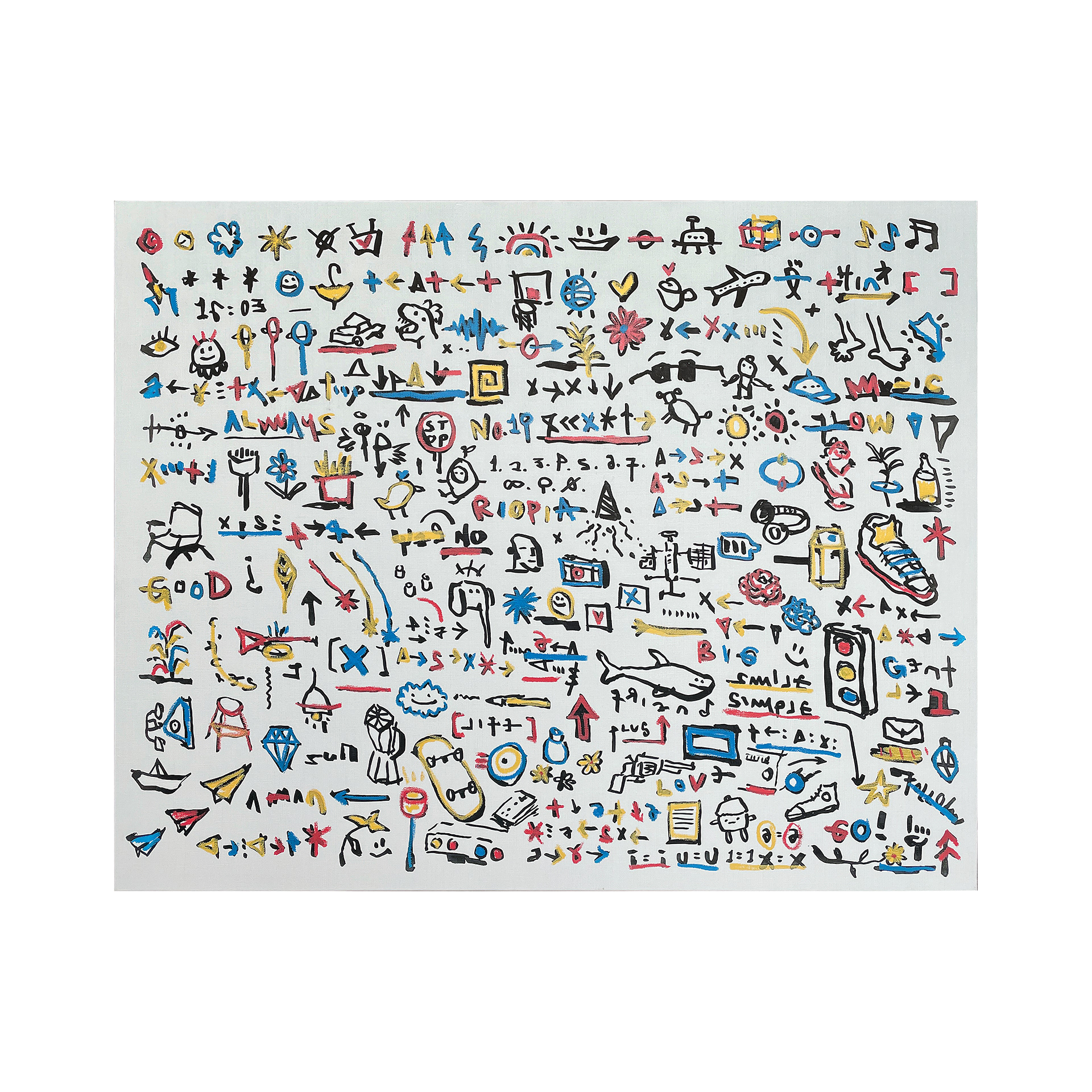 RIOPIA Collection — Acrylic and Paint on canvas. 90.9 x 72.7 cm. 2021