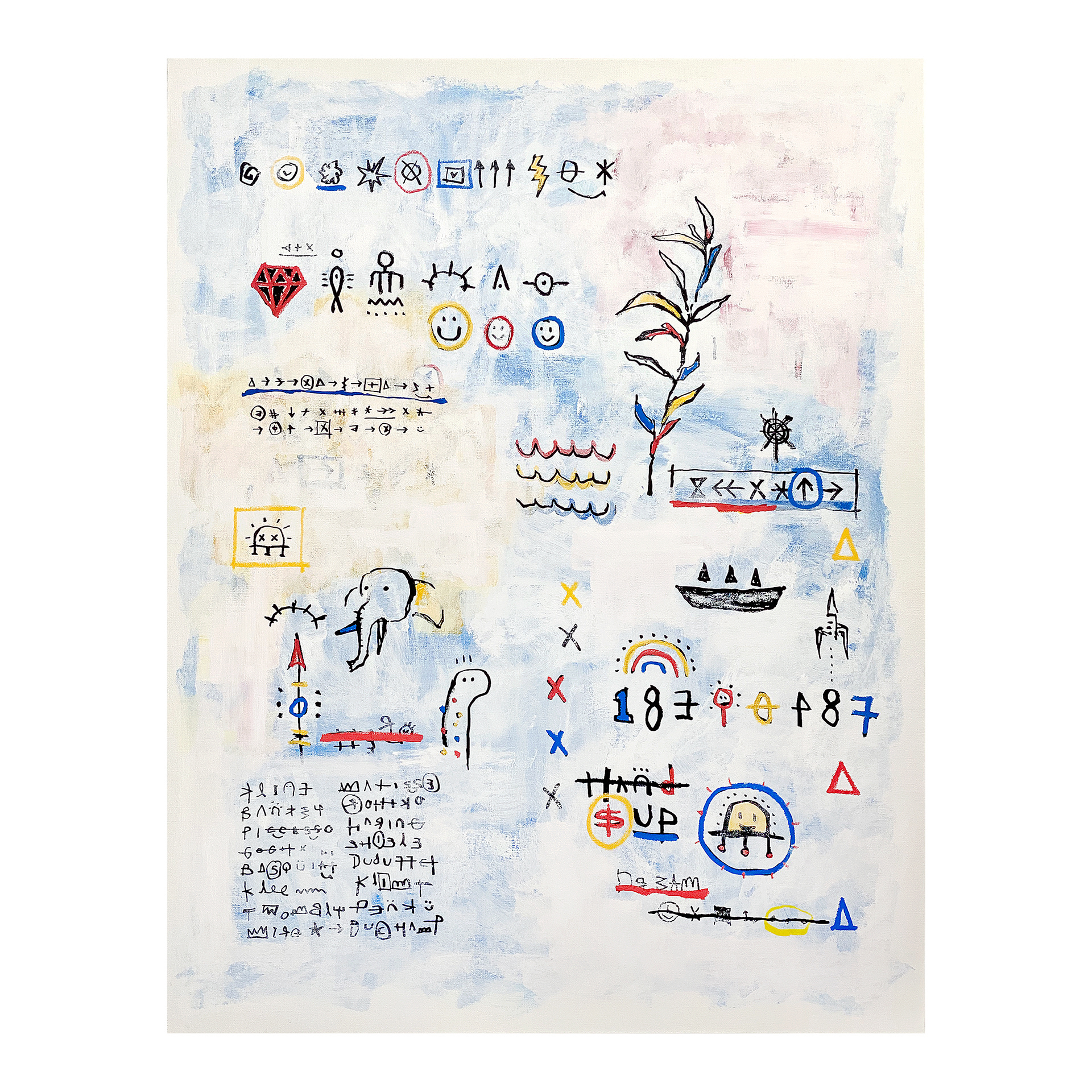 18390487 - ALWAYS RIOPIA — Acrylic, Oil, Paint on canvas. 117 x 91 cm. 2020.