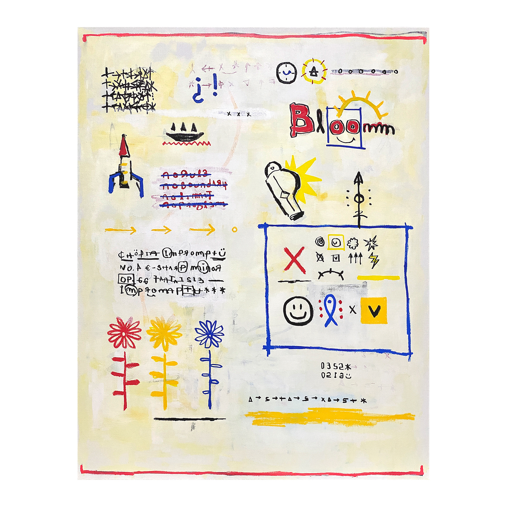 BLOOM - ALWAYS RIOPIA — Acrylic, Oil, Paint on canvas. 117 x 91 cm. 2020.