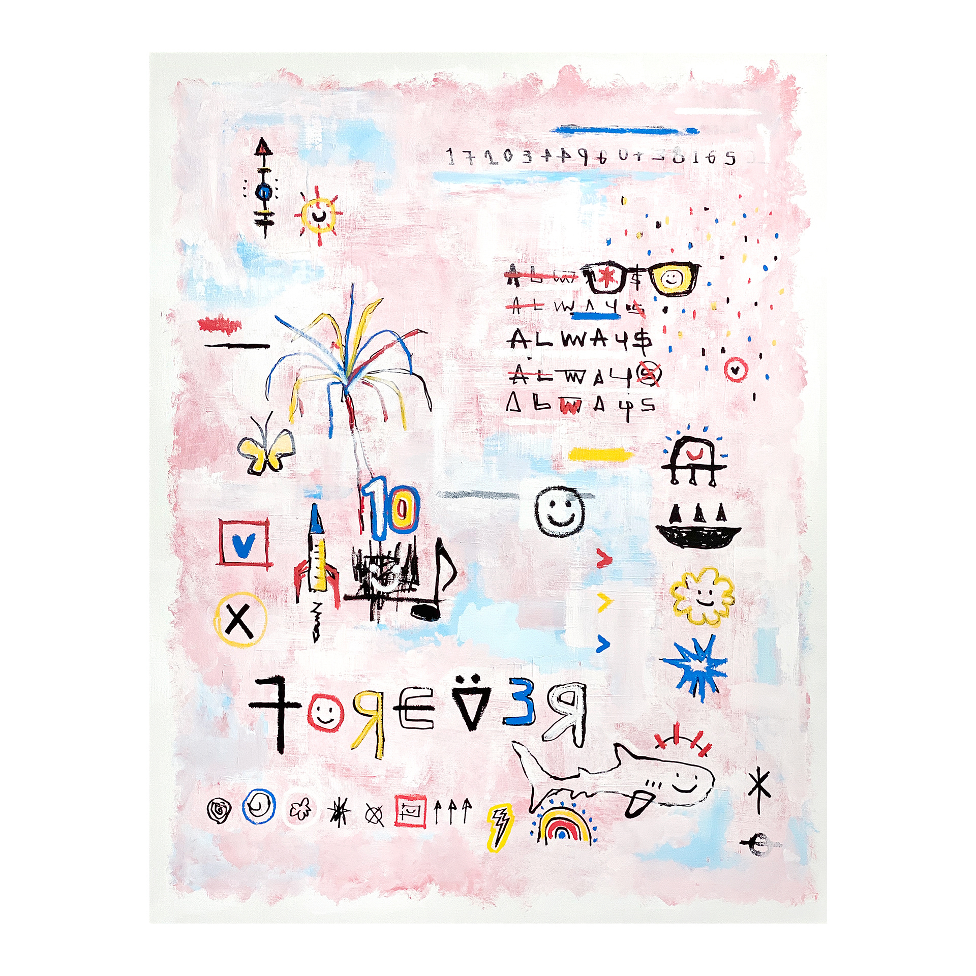 SMILE10 - ALWAYS RIOPIA — Acrylic, Oil, Paint on canvas. 117 x 91 cm. 2020.