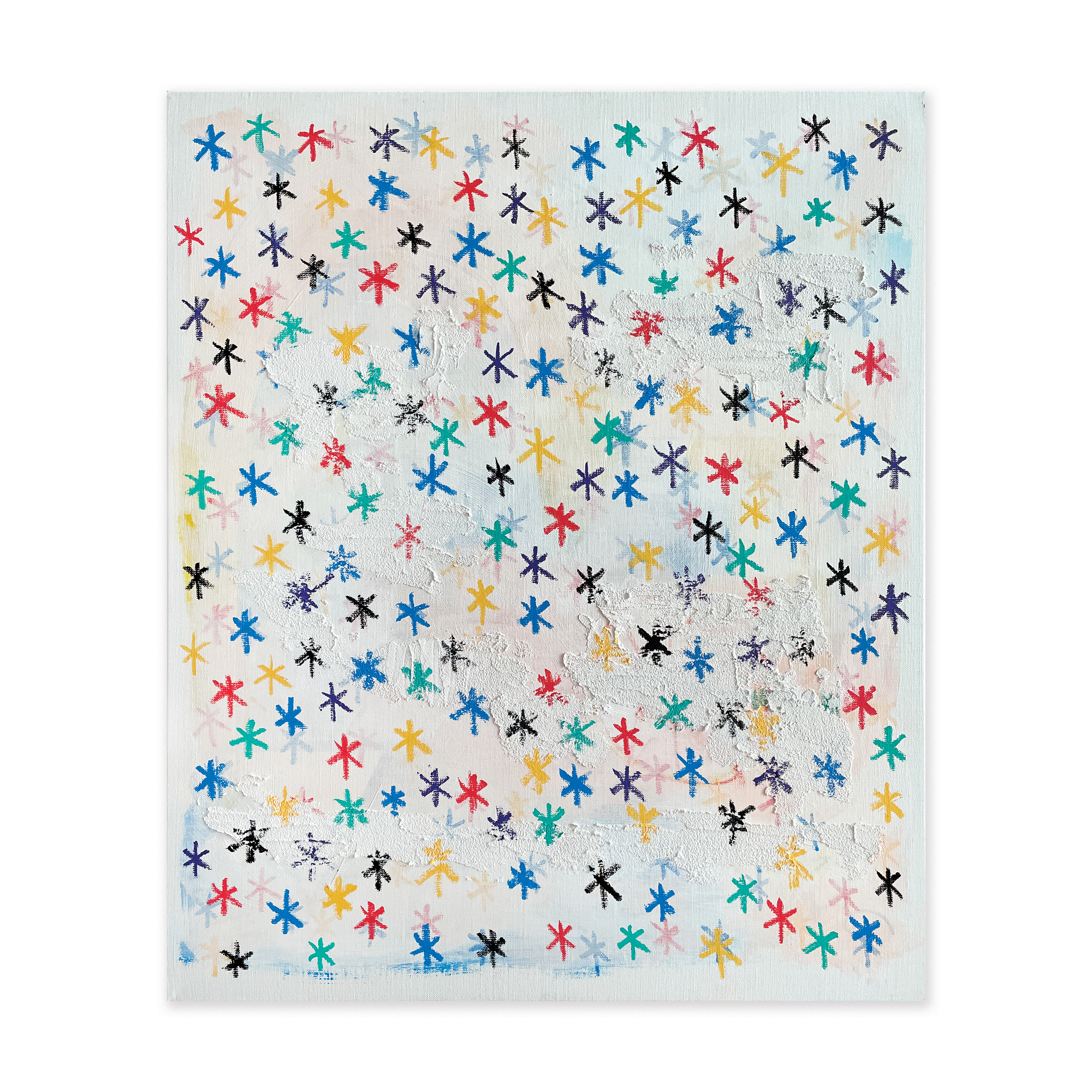 Twinkle Twinkle Little Star — Acrylic, acrylic marker, solid paint marker on canvas. 72.7 x 60.6 cm. 2021.