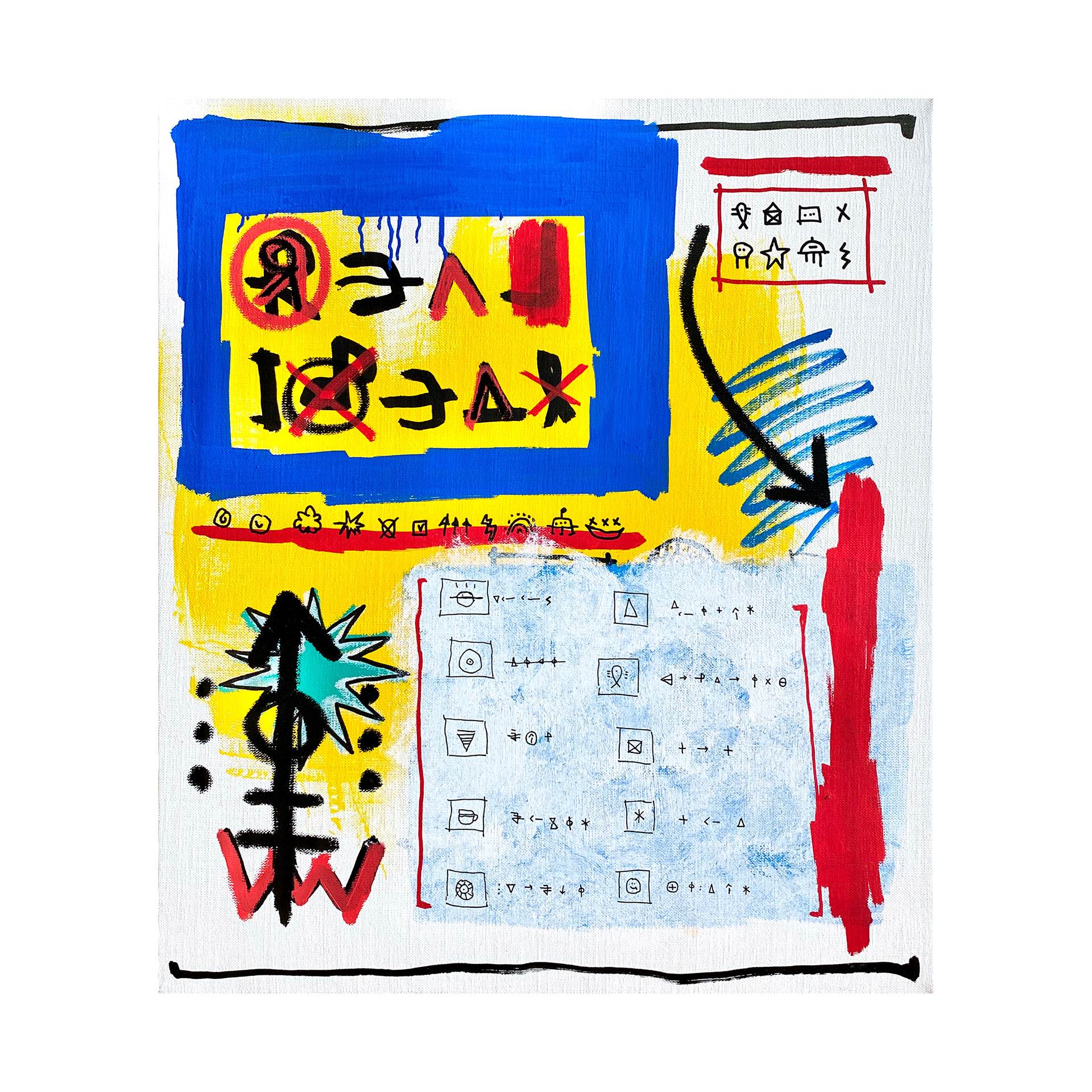 REALIDEAL - ALWAYS RIOPIA — Acrylic, Oil and Paint on canvas. 53 x 46 cm. 2020.