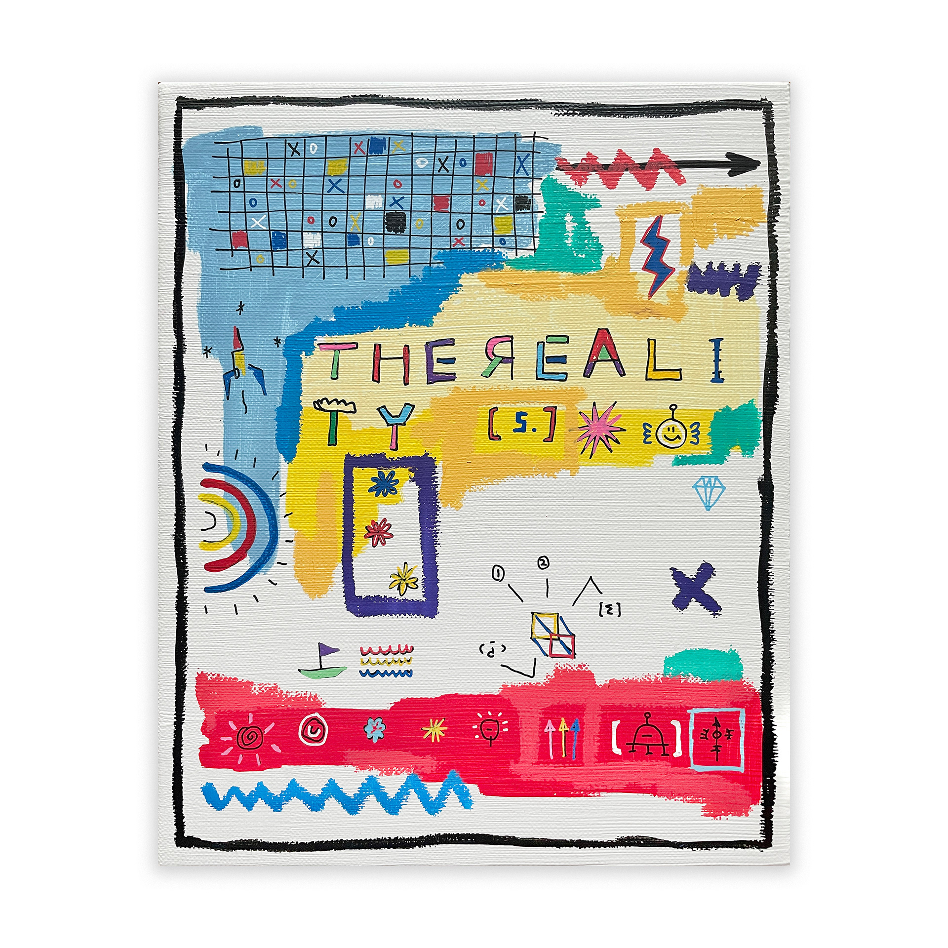 The Reality No.5 — Acrylic and Paint on canvas. 27.3 x 22.0 cm. 2021.
