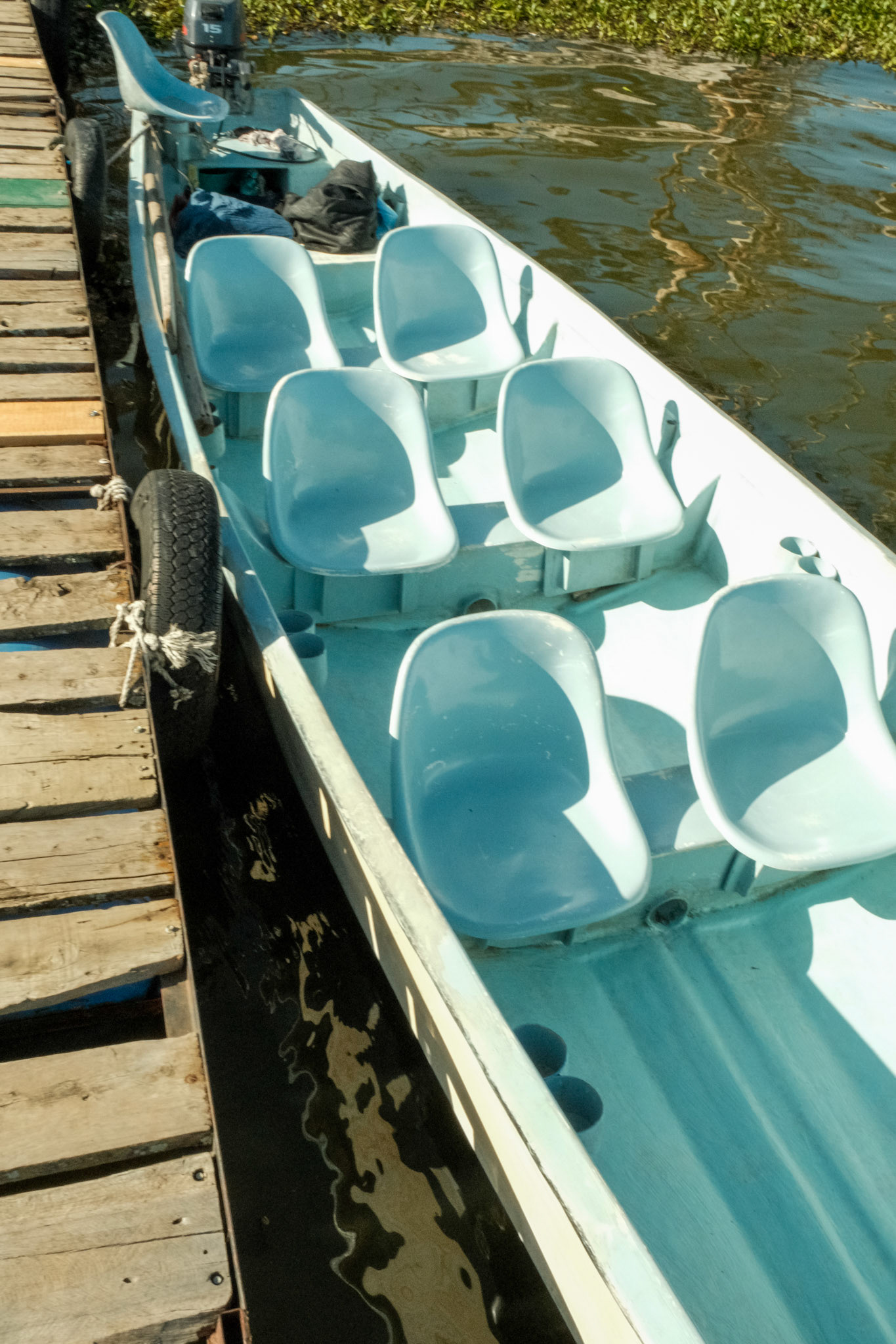 Motor boat used for tourists