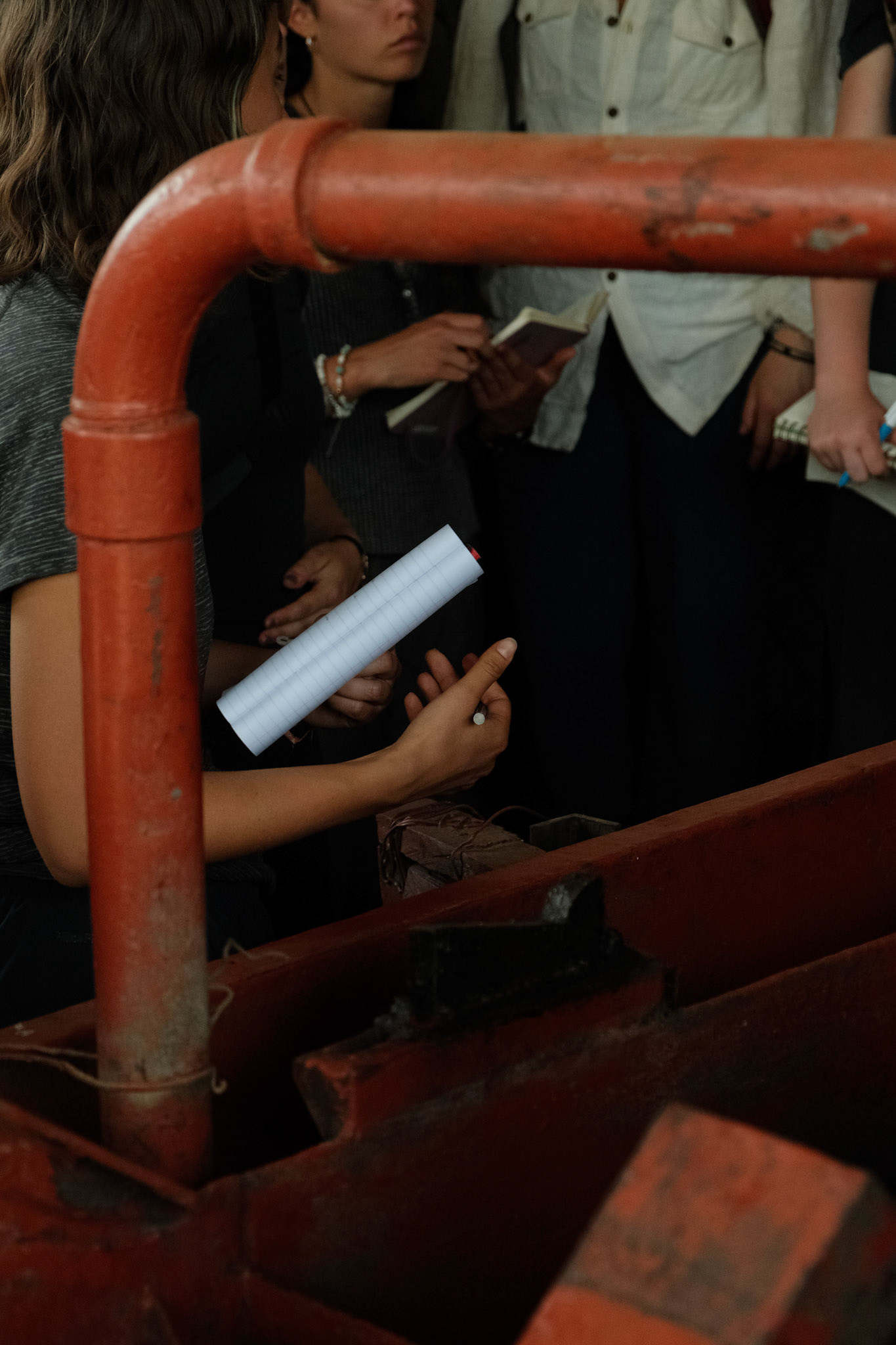 AFSS students taking notes