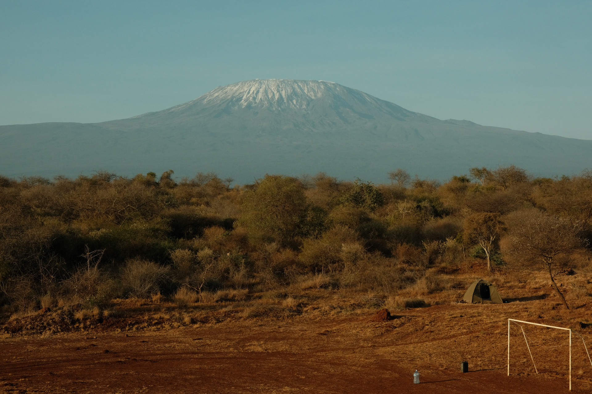 Kilimanjaro view from Amboseli camp site