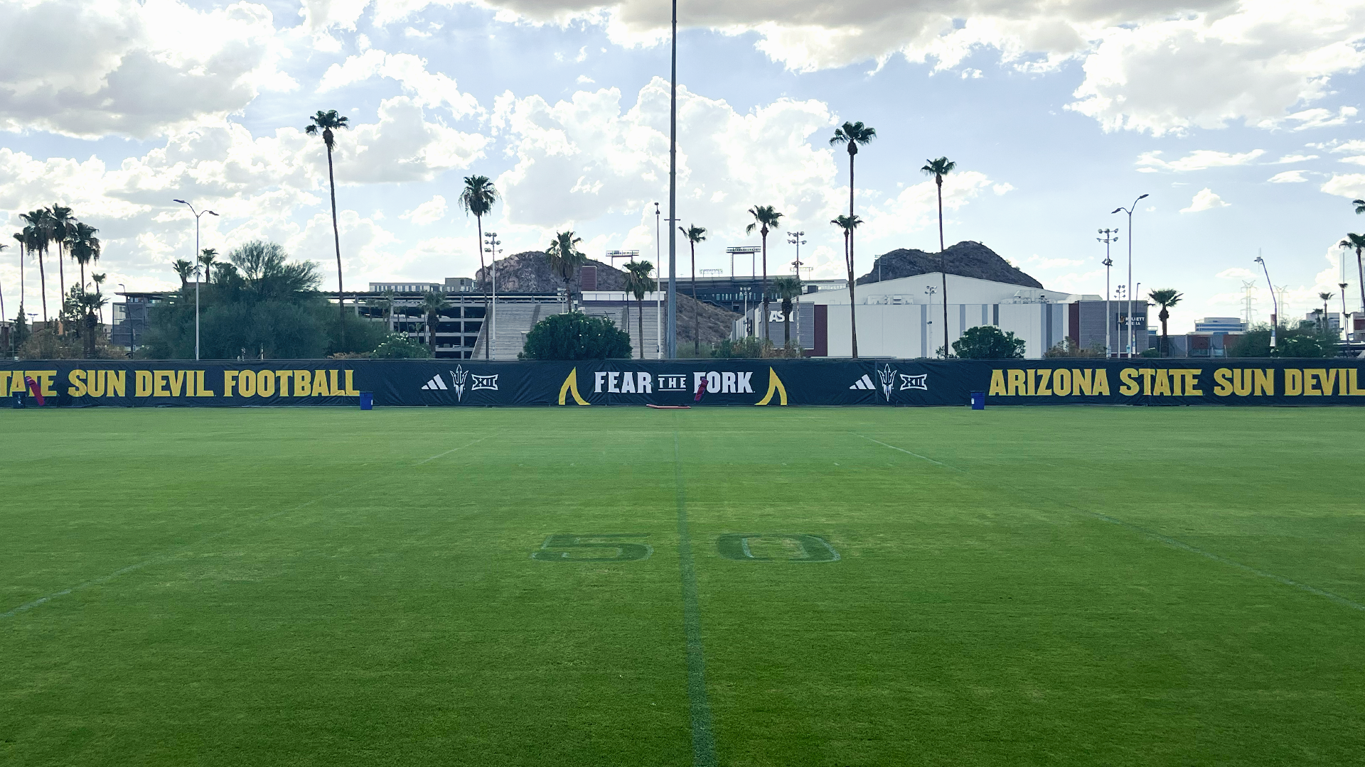 West sideline