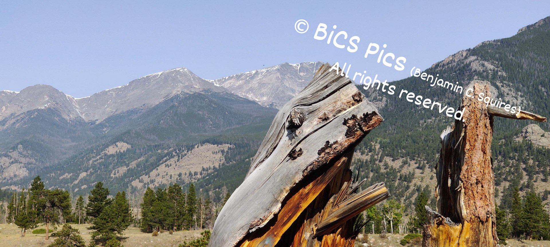 "Split Mountain", Deer Mountain Trail (Looking Towards Ypsilon-Mummy Range), Rocky Mountain National Park, CO