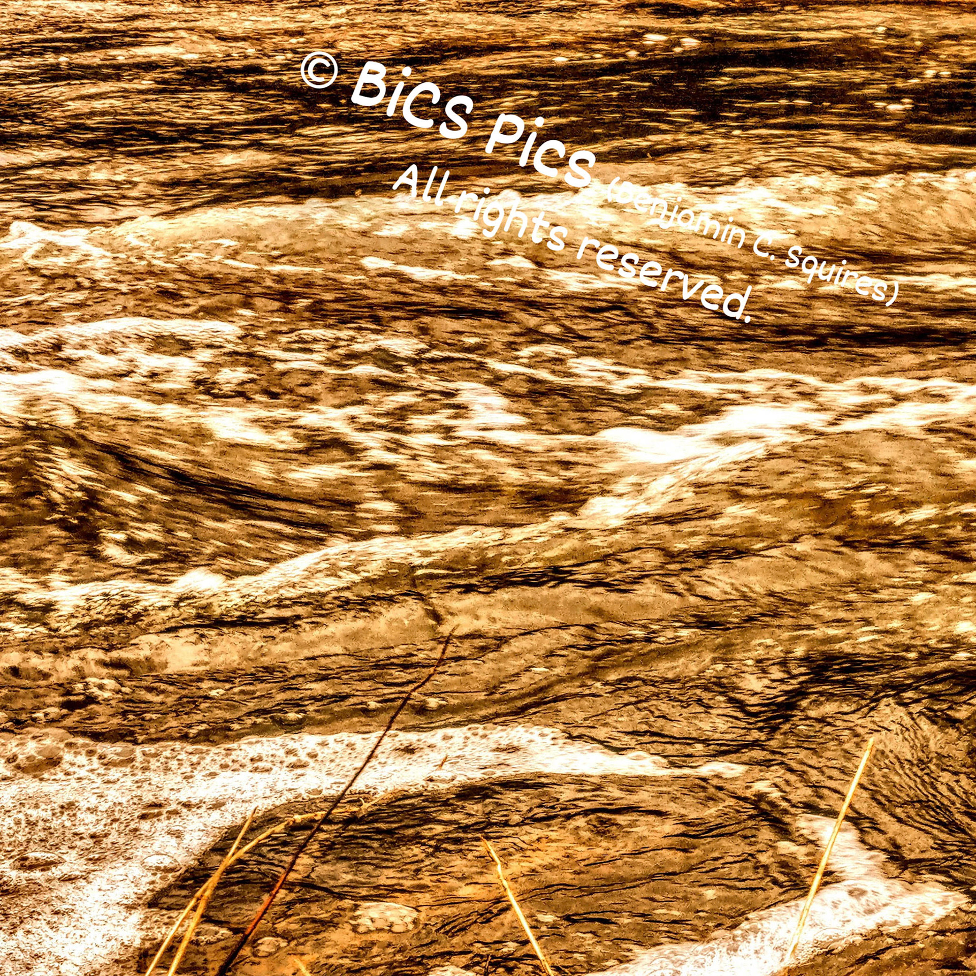 "Waterpainting: Flint Creek (Gold)", Lake Barrington, IL