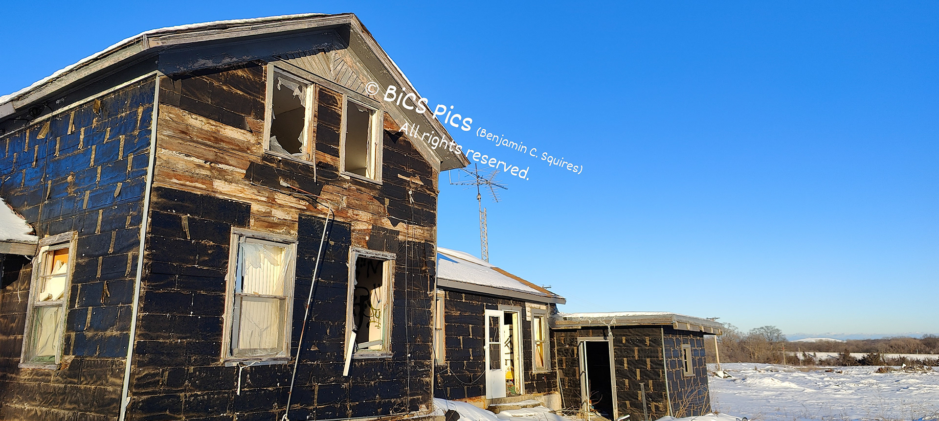 "Tar-paper Yukon Shack in Northern Illinois", Wadsworth, IL