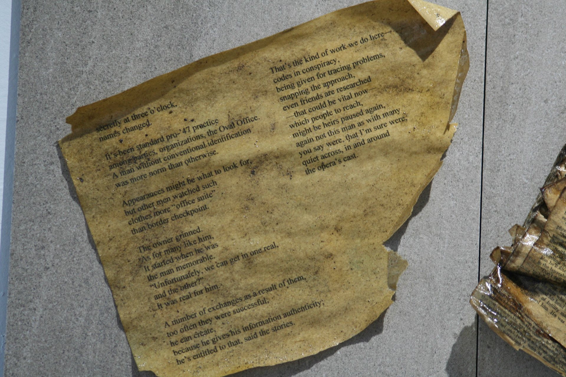DETAIL: "Robert Ludlum Novel Found at a Bus Stop"