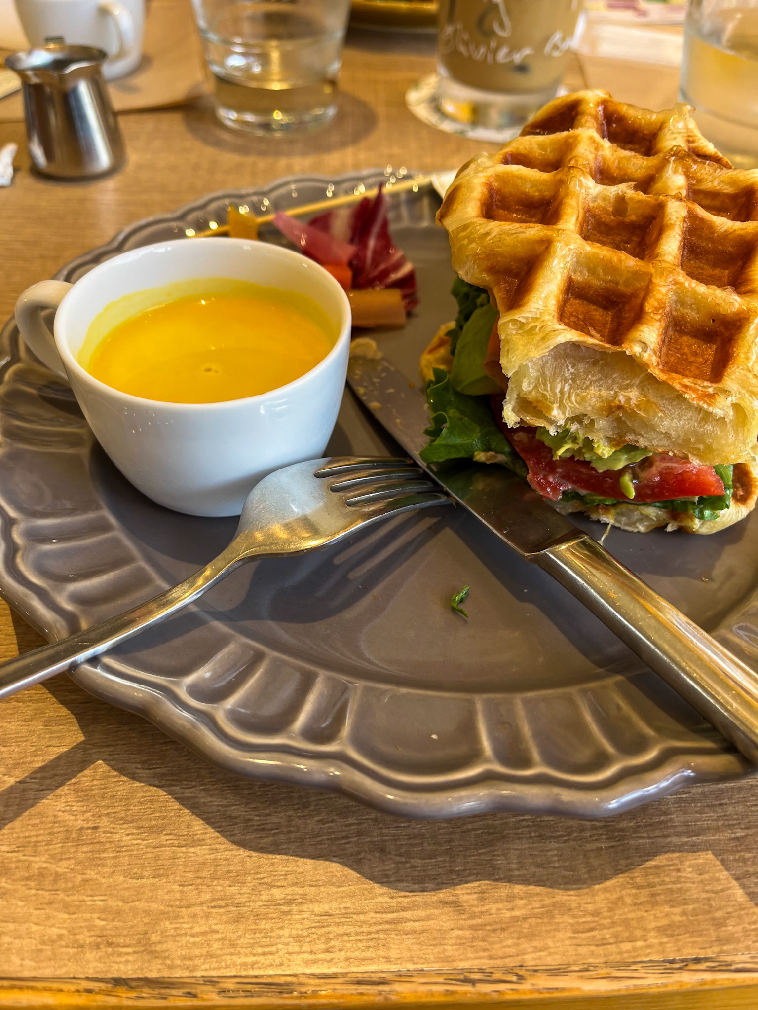 Waffle croissant, Karuizawa Mall