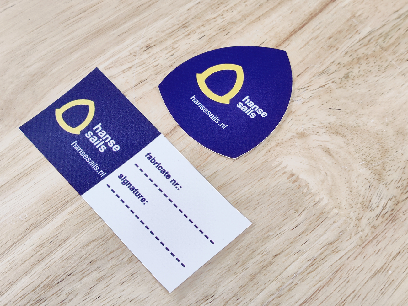 Labels (productlabels) - Hanse Sails Zeilmakerij Brouwershaven