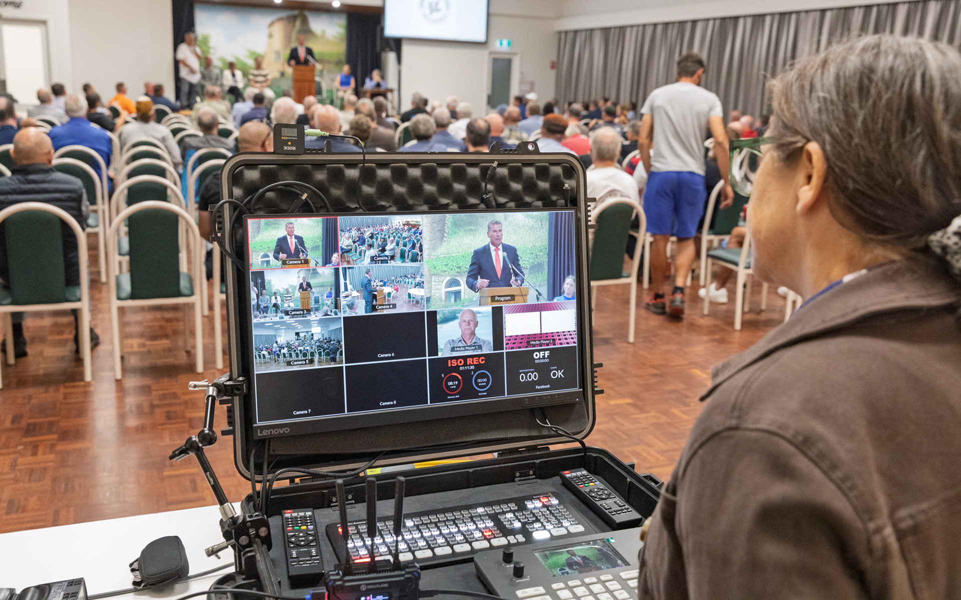Multiple cameras to video record and stream events