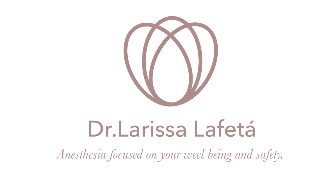 Final logo: the client chose the logo "flower", which had more meaning and relevance to her because some medications used daily in anesthesia are extracted from flowers, such as opium poppy and belladonna. Also, flowers inspire elegance, liveness, and wellness.