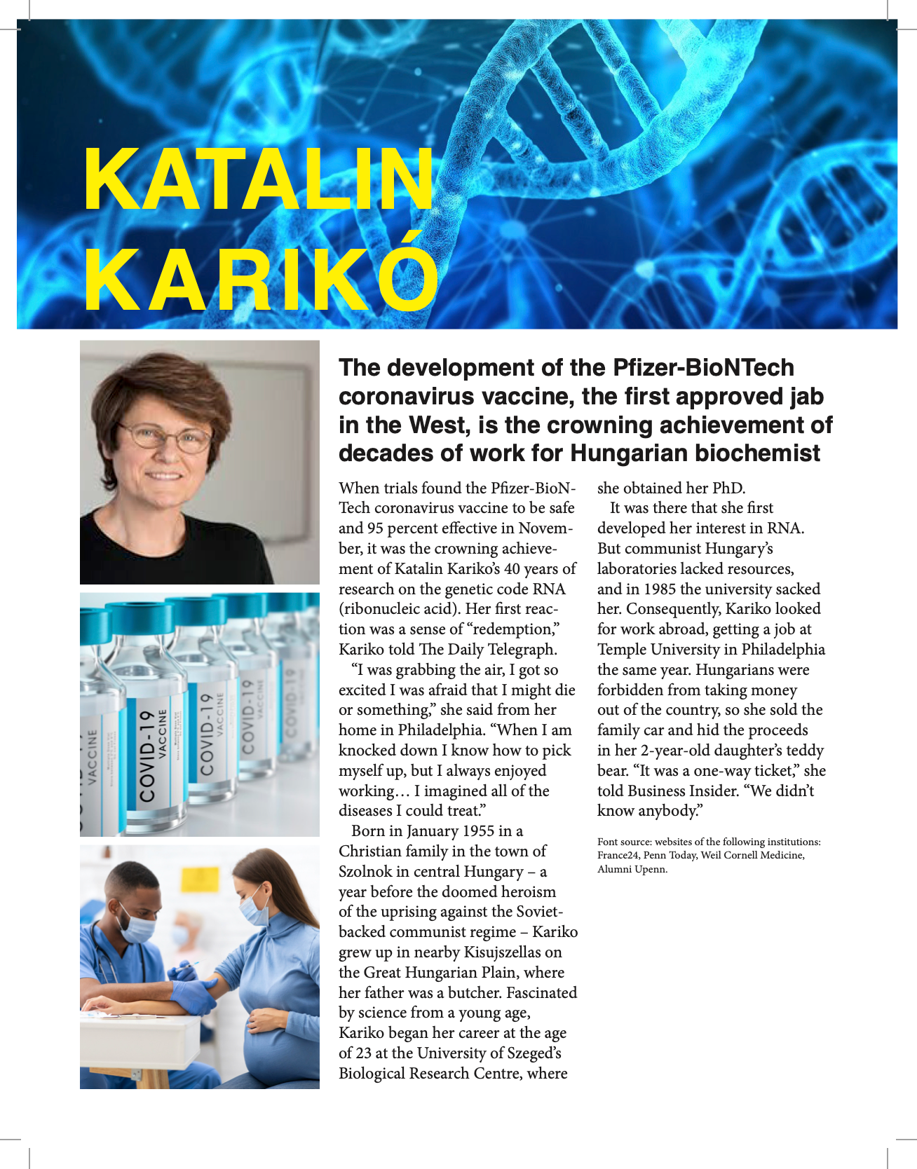 Katalin Karikó article