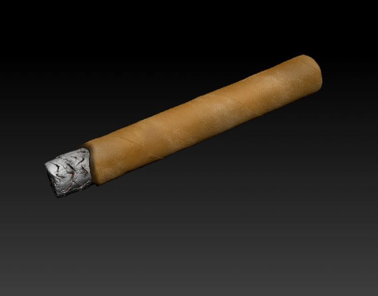 Alexis Stone as Jack Nicholson for Balenciag. Custom cigar 3D designed, modelled (working), textured, 3D print and sticker Vectors by @rebzfx 