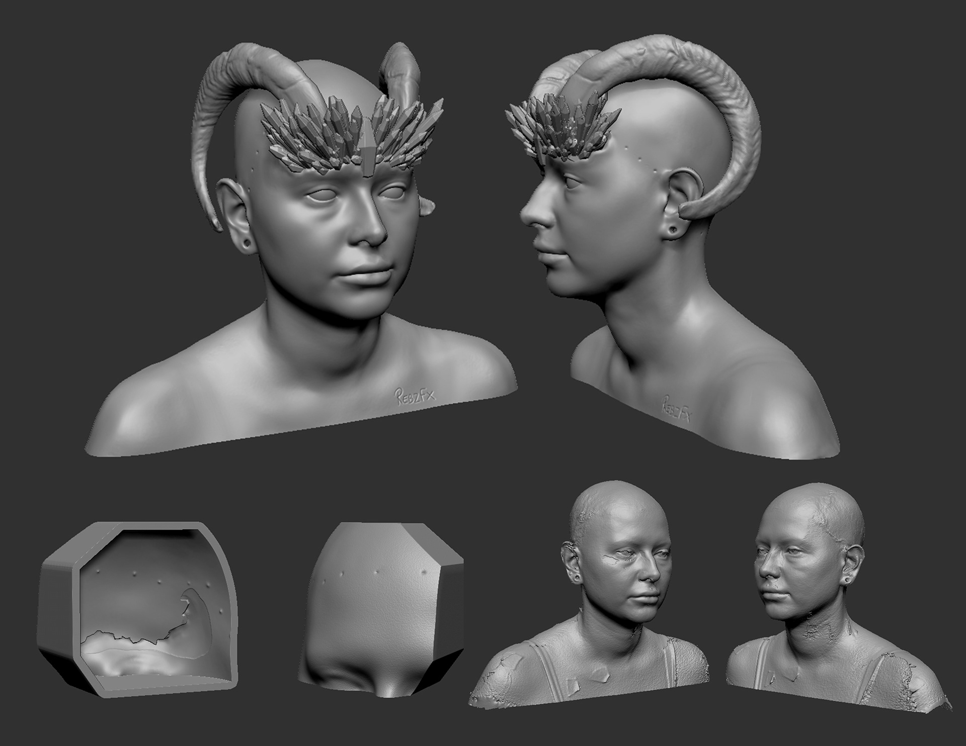 Quick 1-2 hour demo for the University of Bolton Second years on scan clean up and concepting