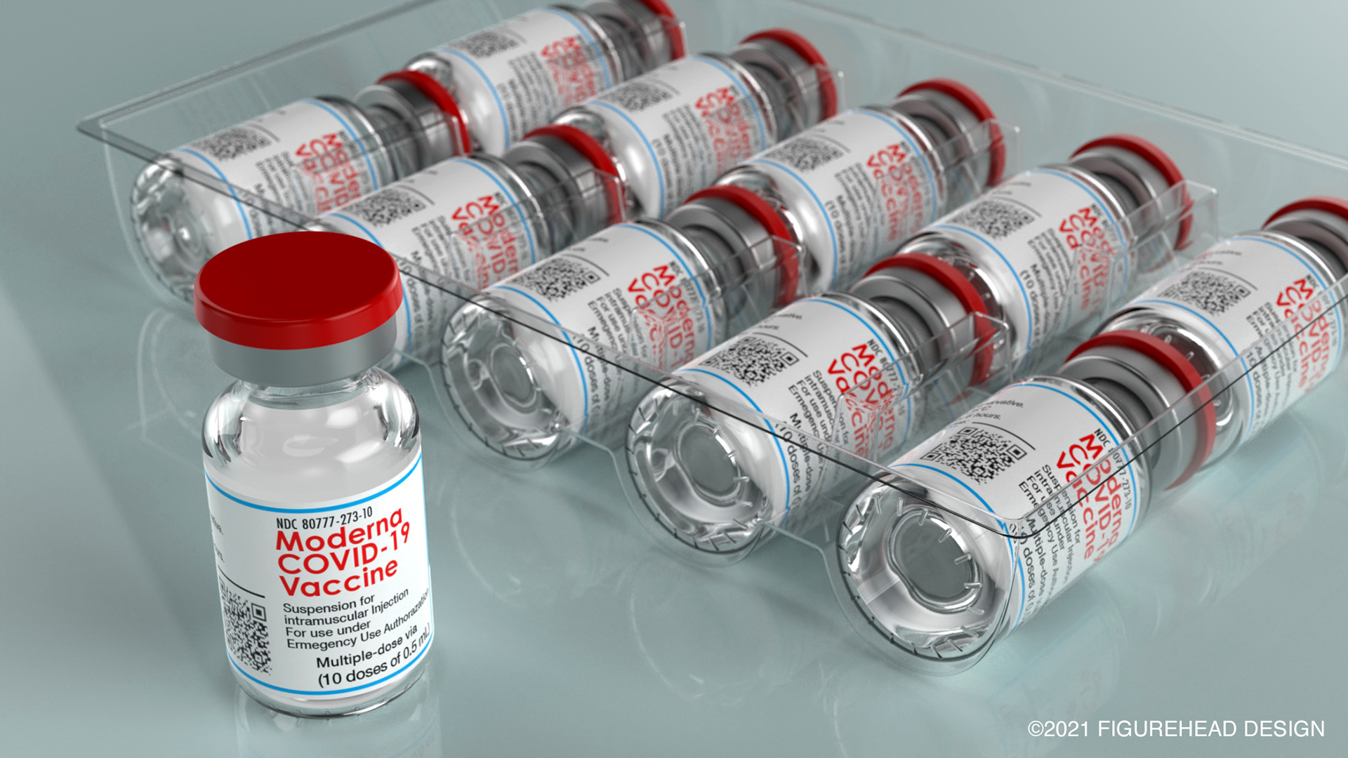 Moderna Covid-19 Vaccination Editorial | Design Concept, Model & Rendering