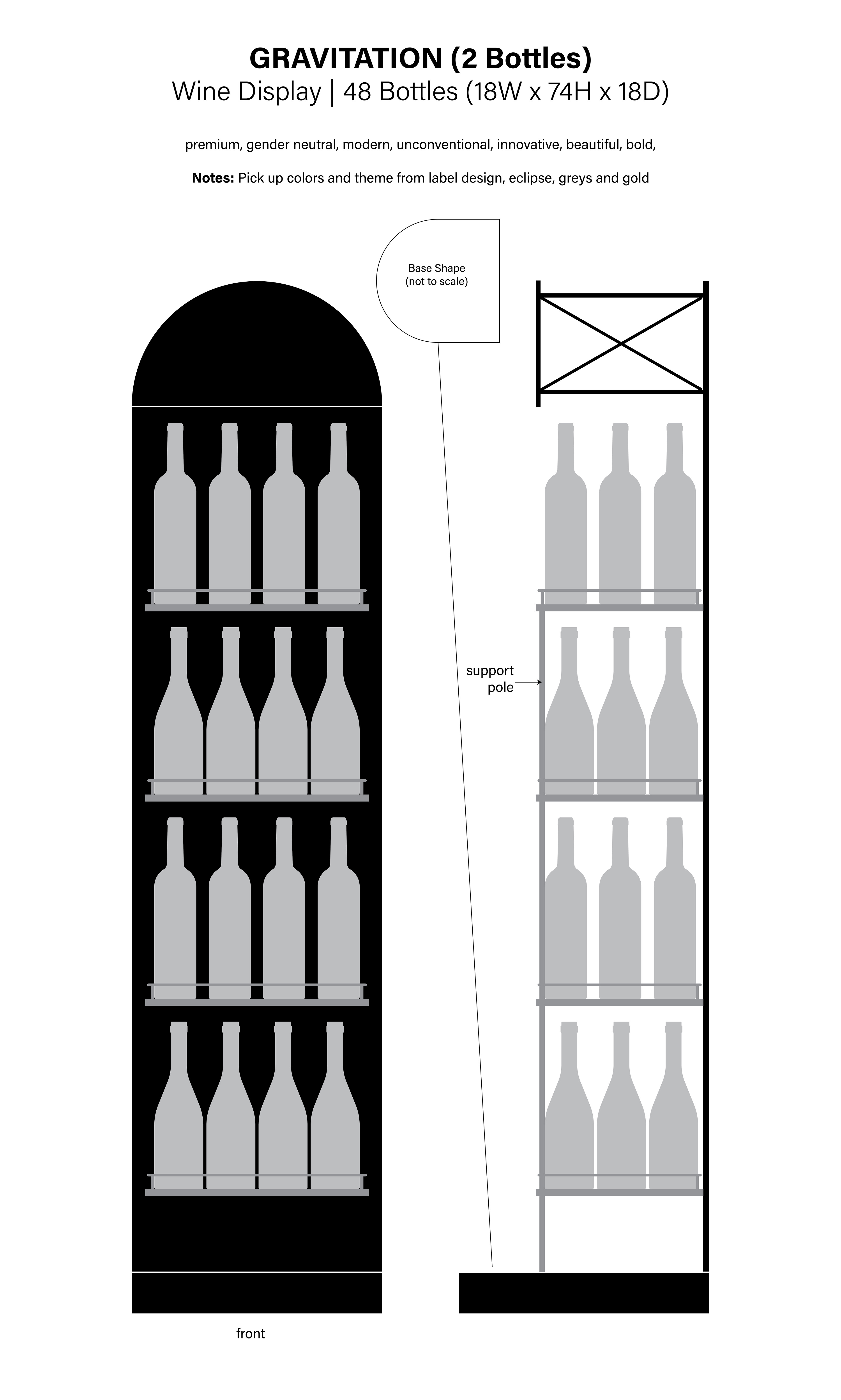 Gravitation Display | 2D Concept