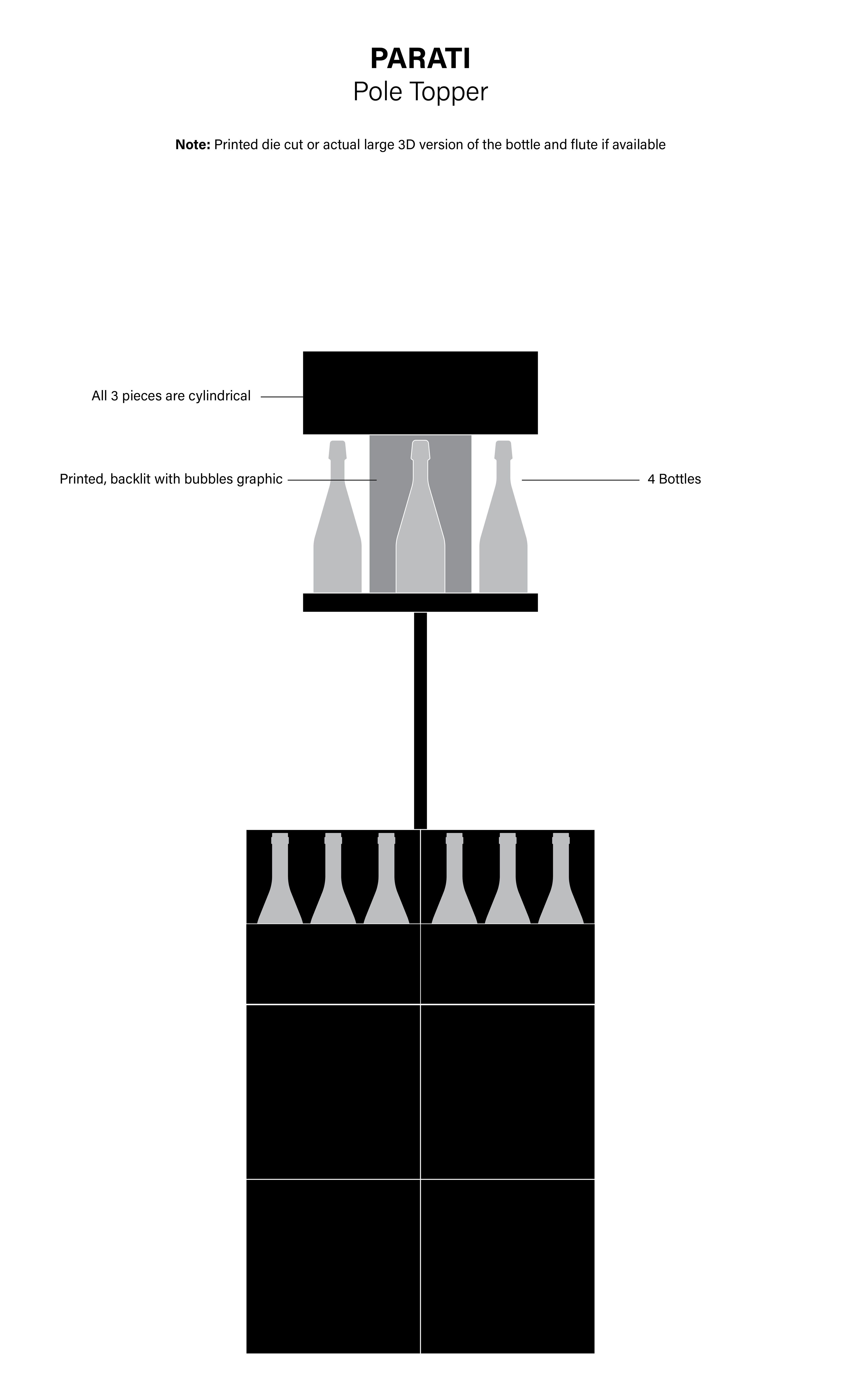 Parati Pole Topper | 2D Concept