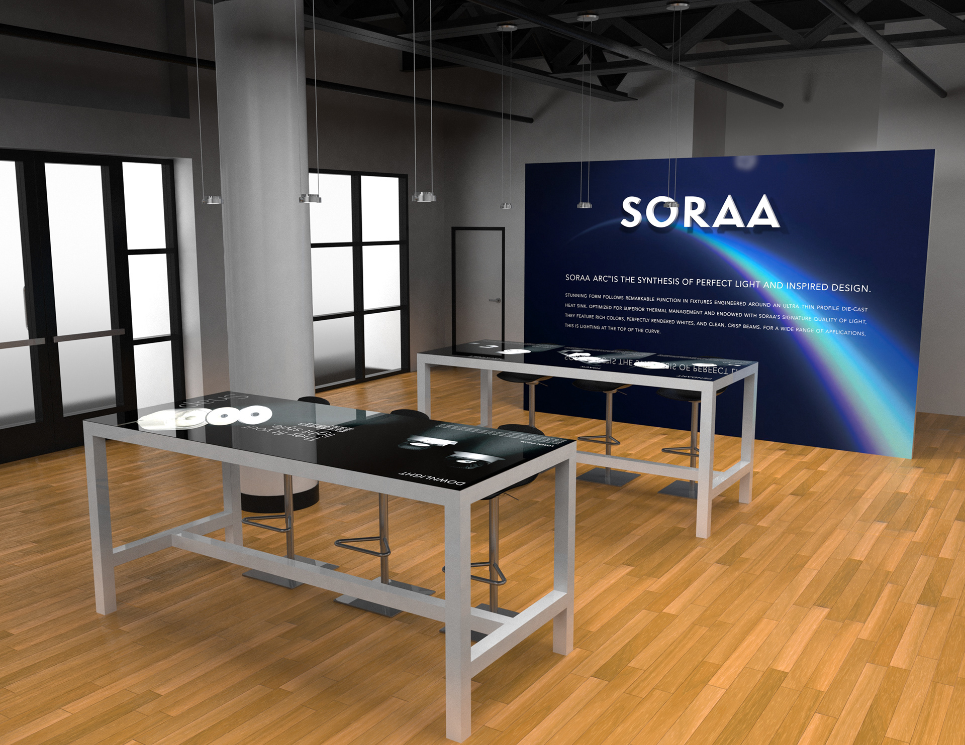 SORAA Showroom | Design Concept, Model & Rendering