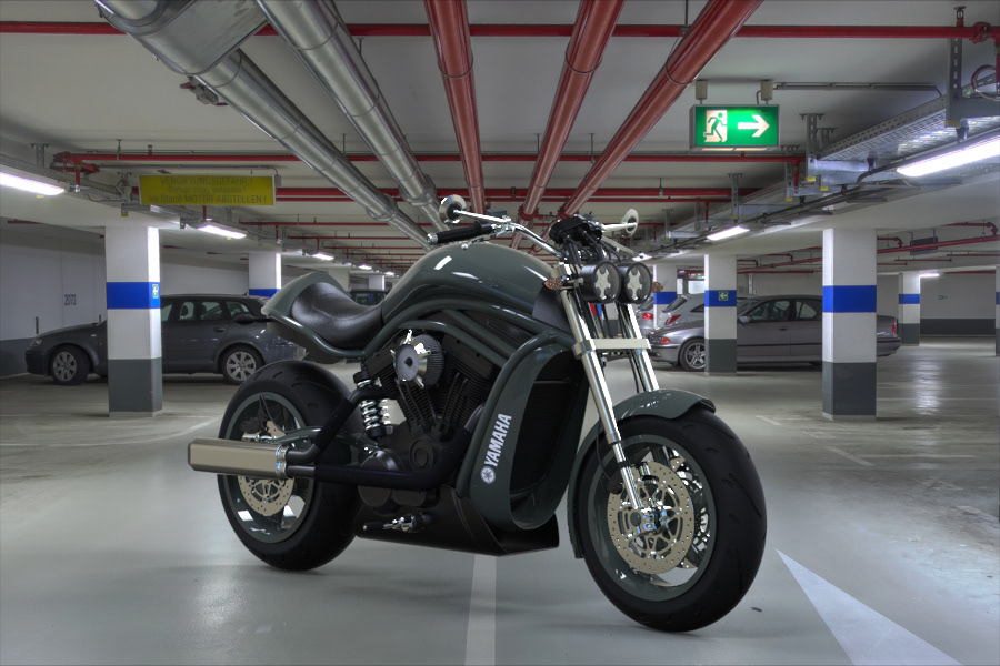 Yamahs Motorcycle | Design Concept, Model & Rendering