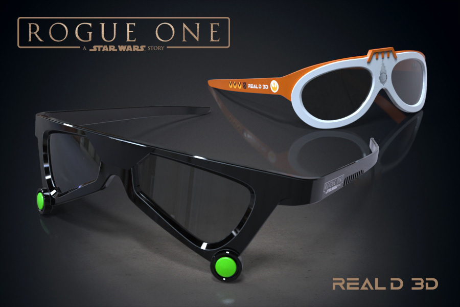 Star Wars "Rogue One" 3D Movie Glasses | Design Concept, Model & Rendering