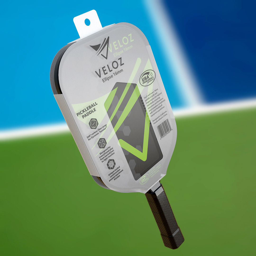 VELOZ Pickleball Paddle Packaging
