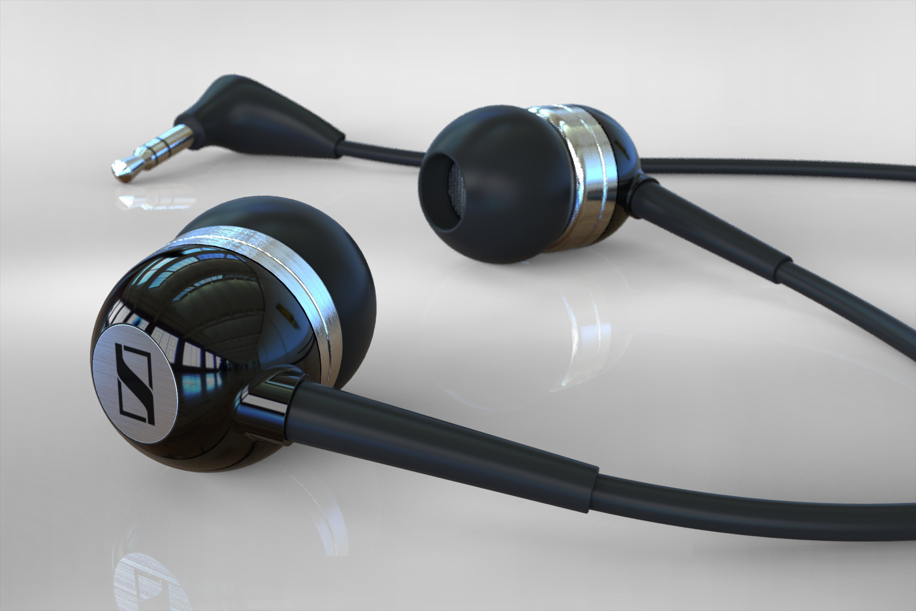 Senhauser Earbuds | Model & Rendering