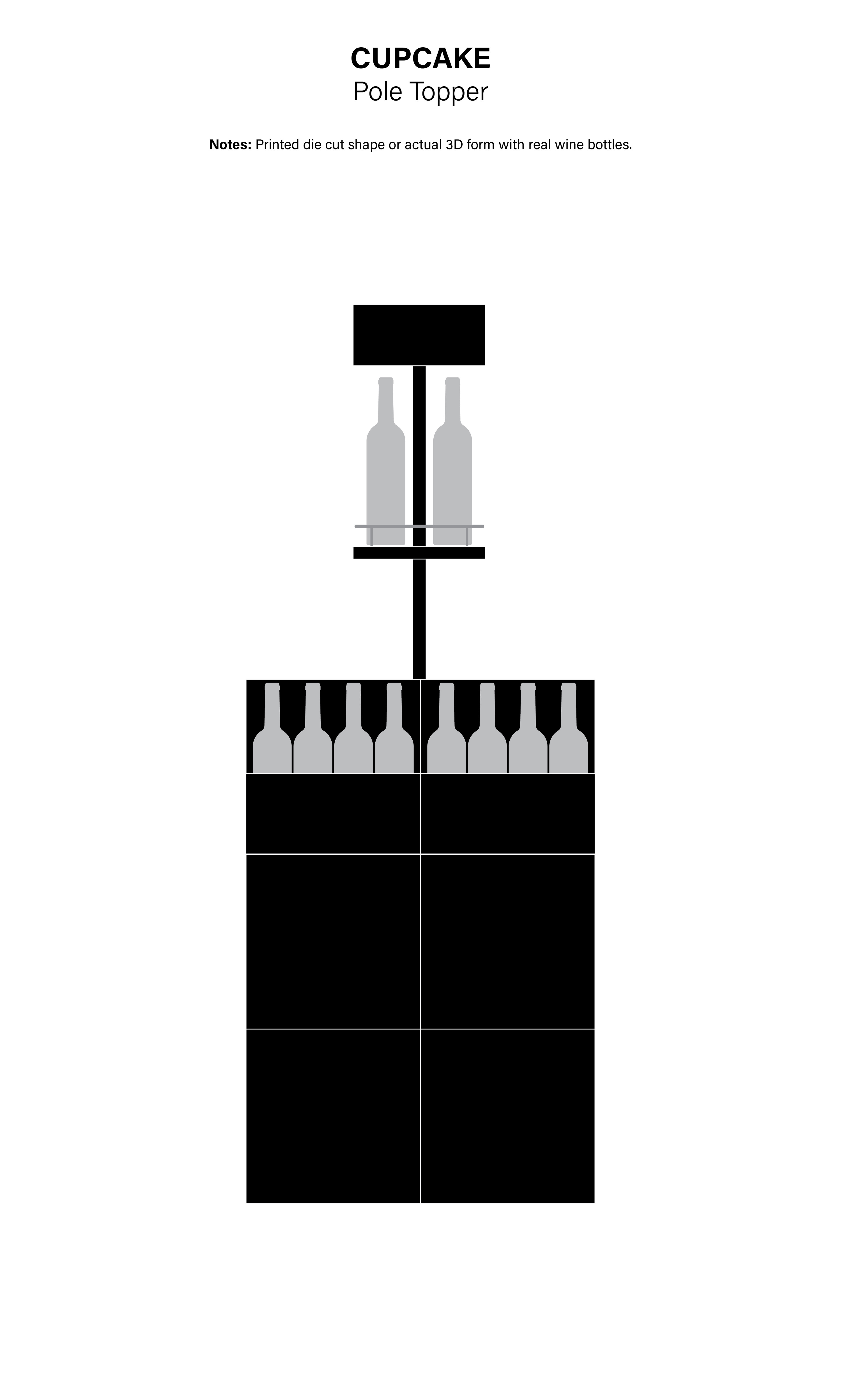 Cupcake Pole Topper | 2D Concept