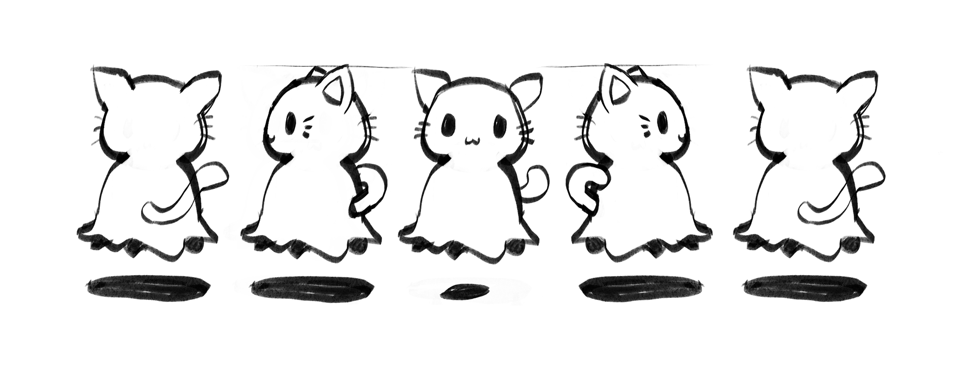 initial sketch of the catghost